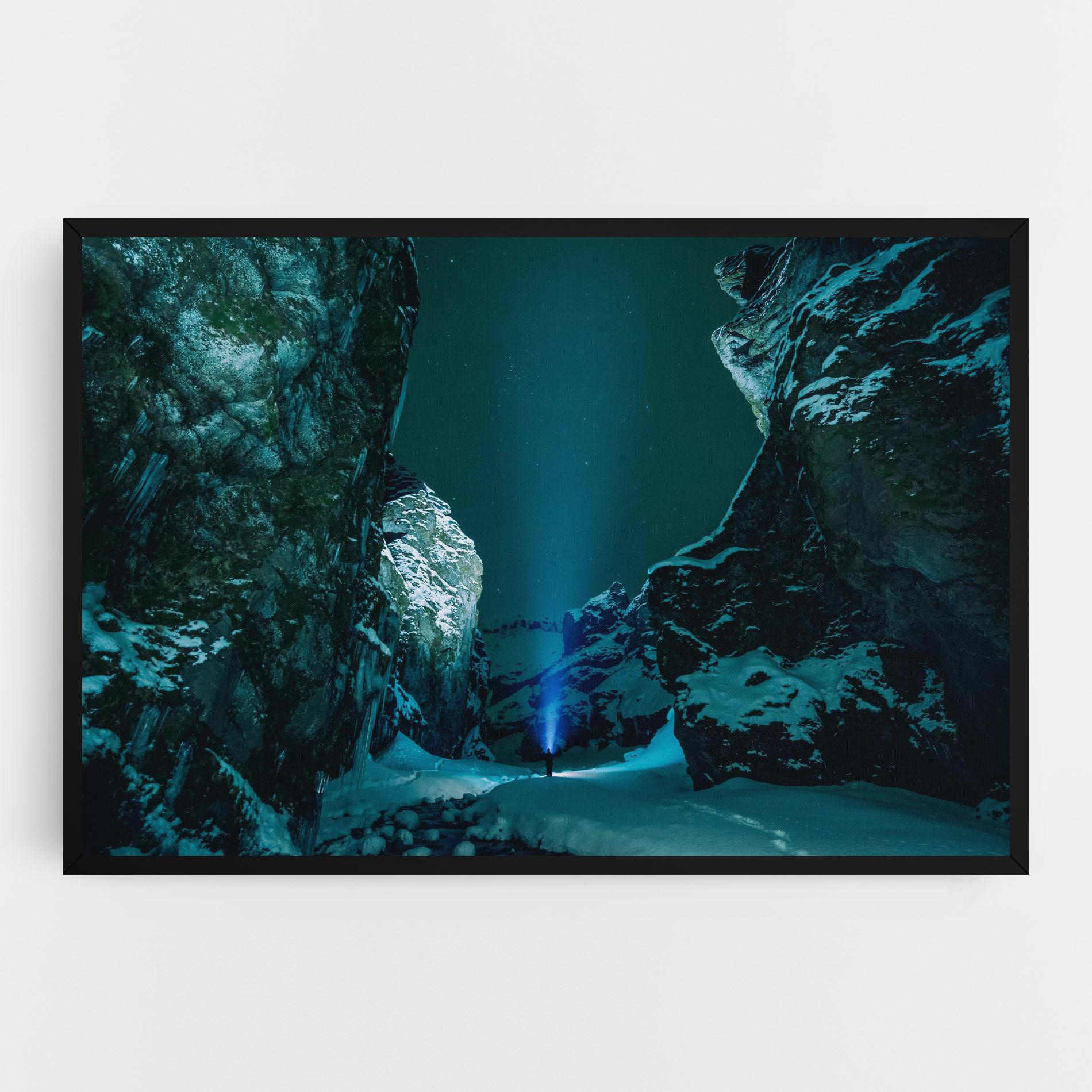 Leinwandbild Green Light Mountain mockup 0