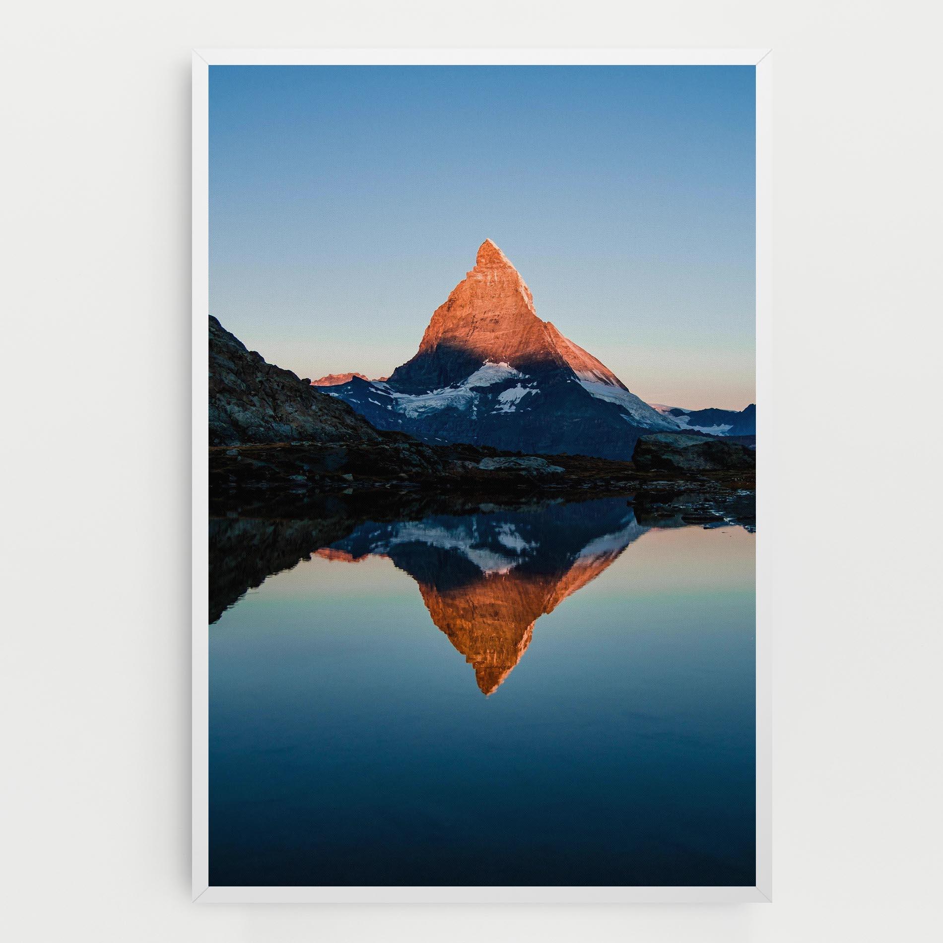 Leinwandbild Mirror Mountain mockup 0