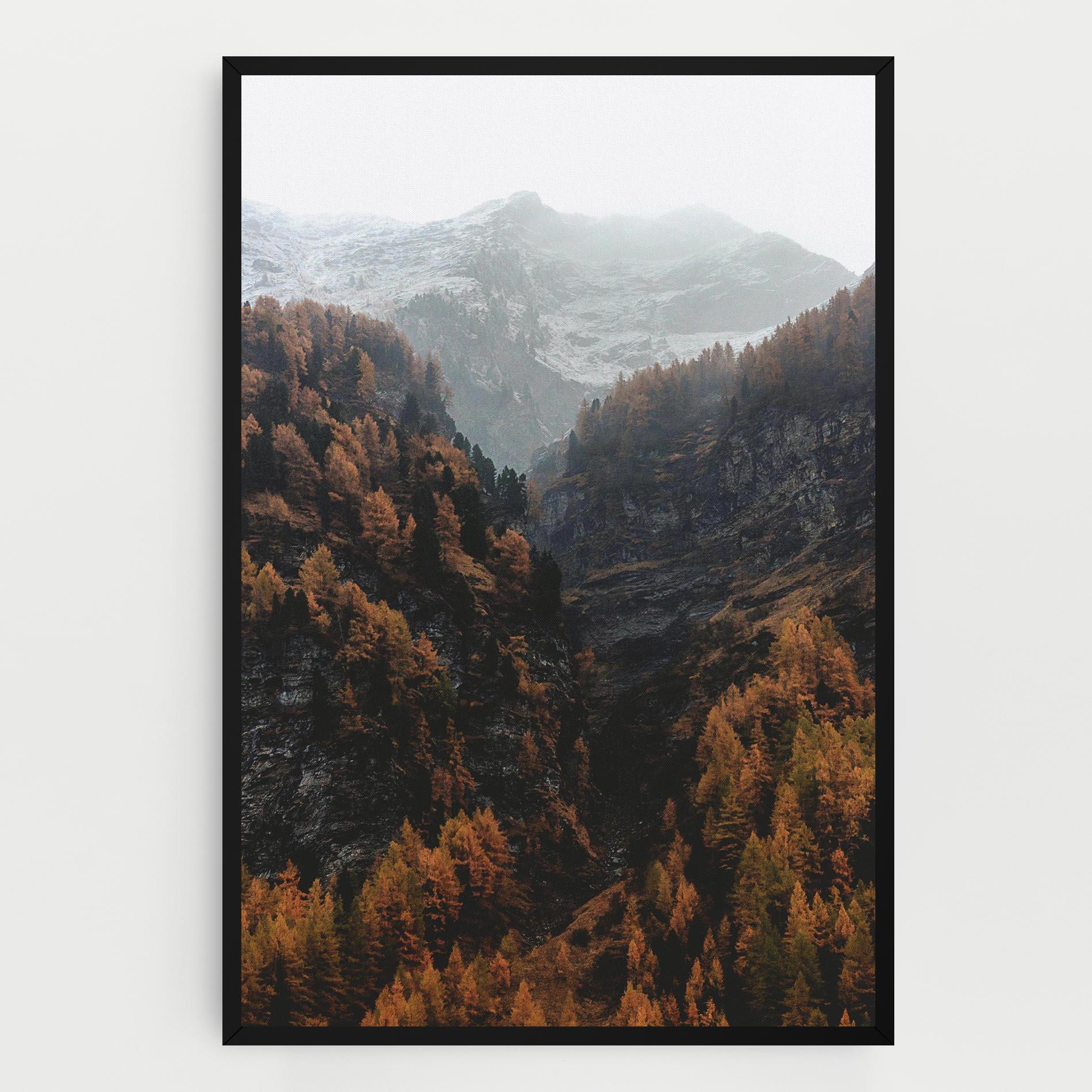 Leinwandbild Autumn Mountain mockup 0