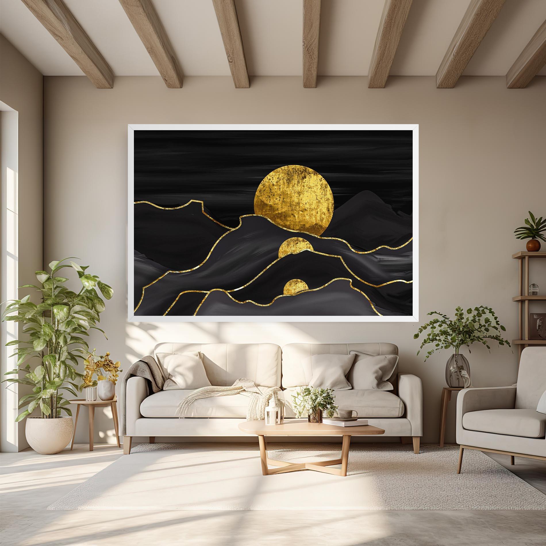 Leinwandbild Black Moutains mockup 6