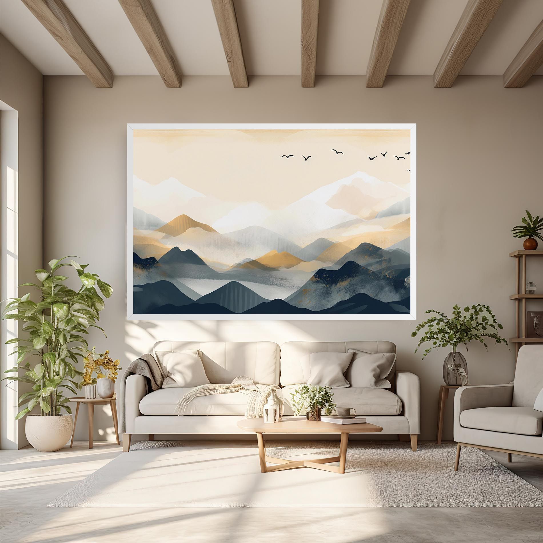 Gold Foggy Blue mockup 6