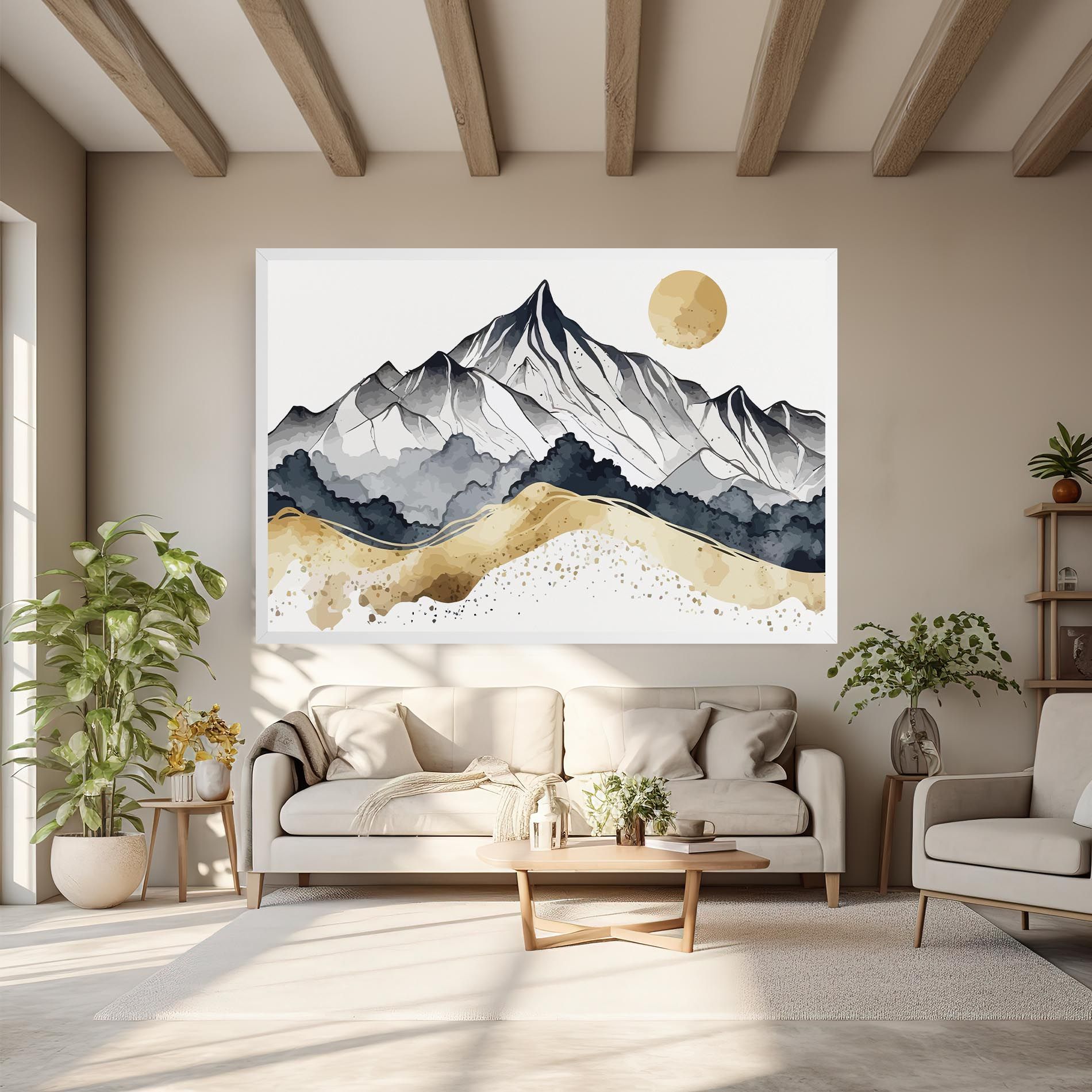 Grey Gold Mountain mockup 6