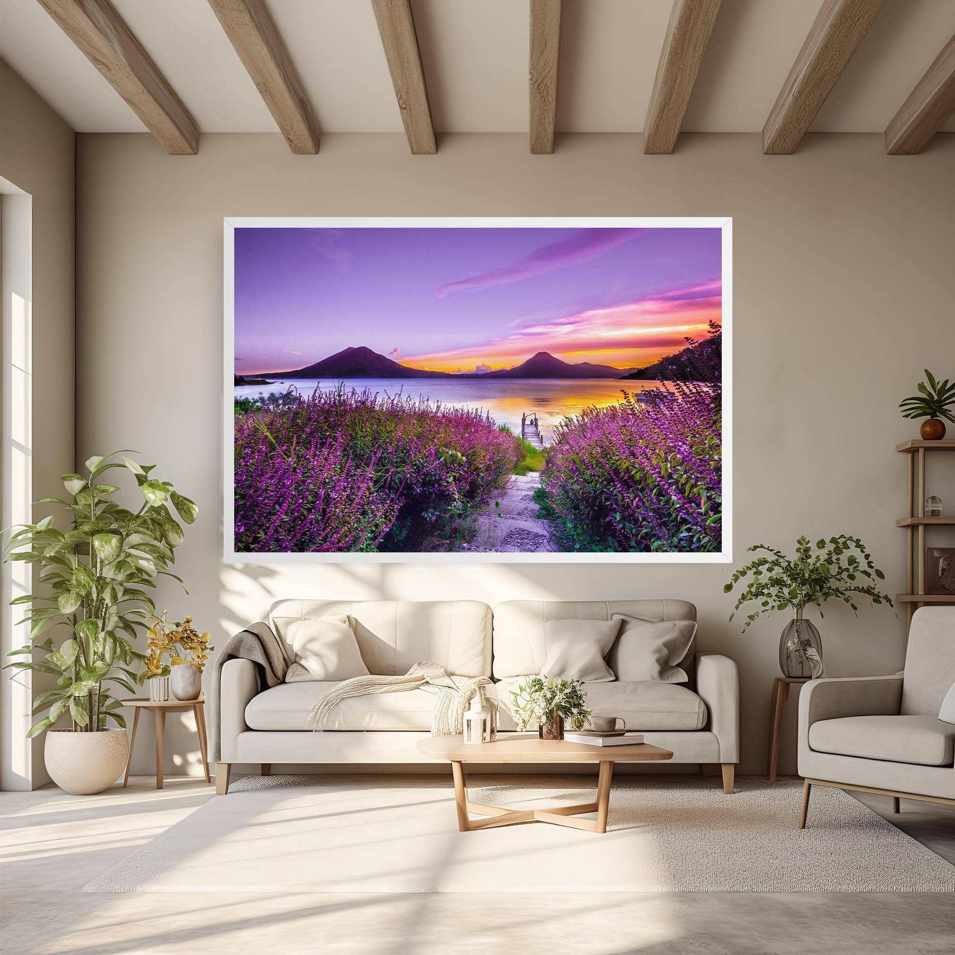 Leinwandbild Purple Lake mockup 6