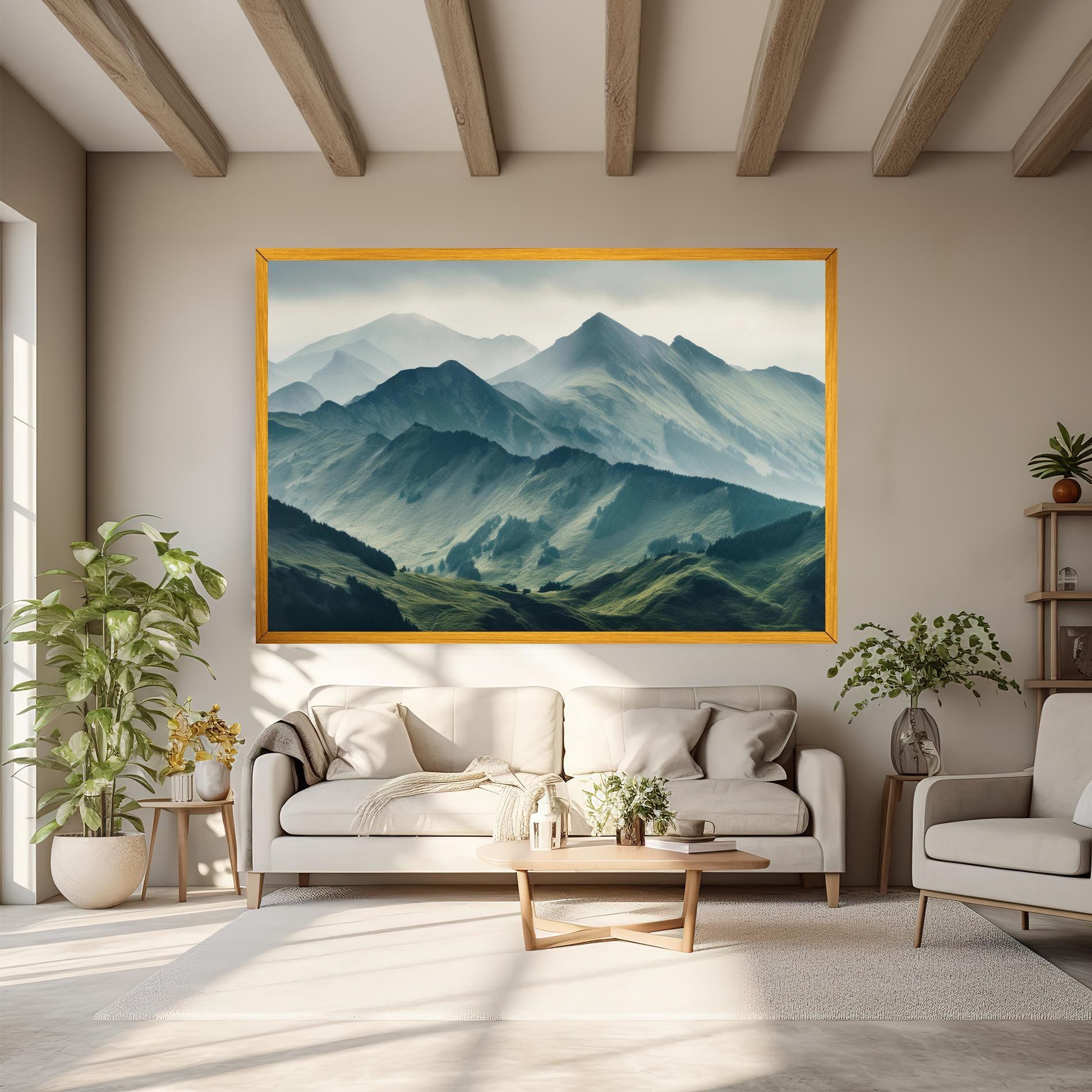 Amazing Foggy Mountain mockup 6