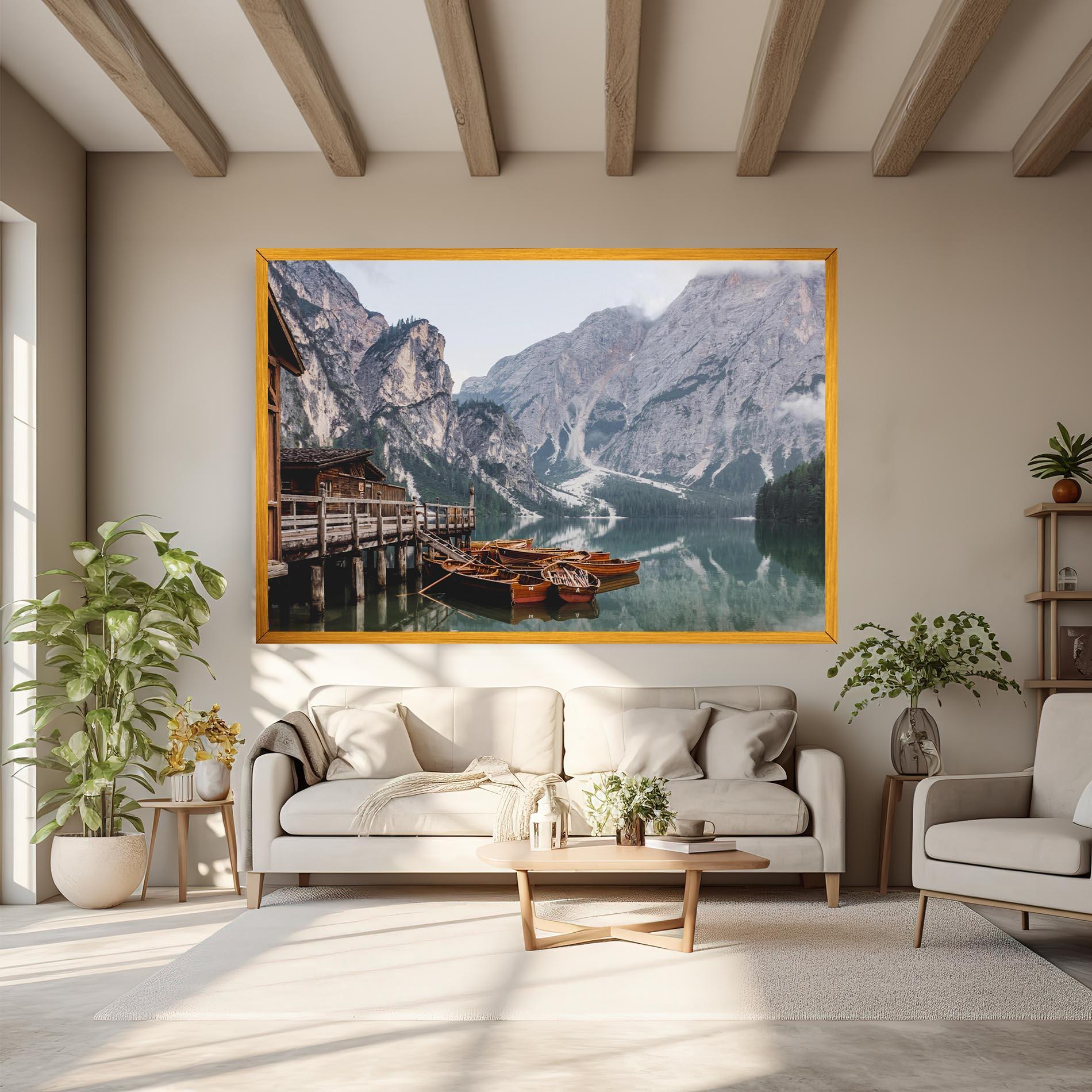 Leinwandbild Cabin Lake mockup 6