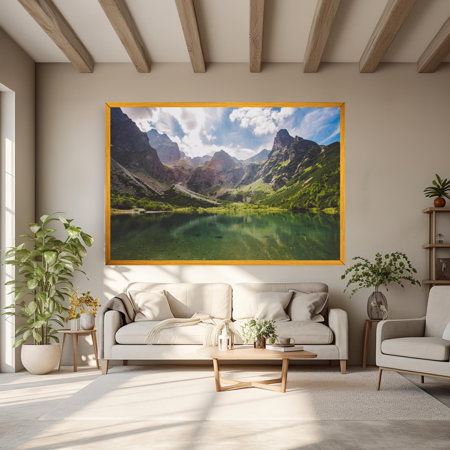 Leinwandbild Green Mountain mockup 6