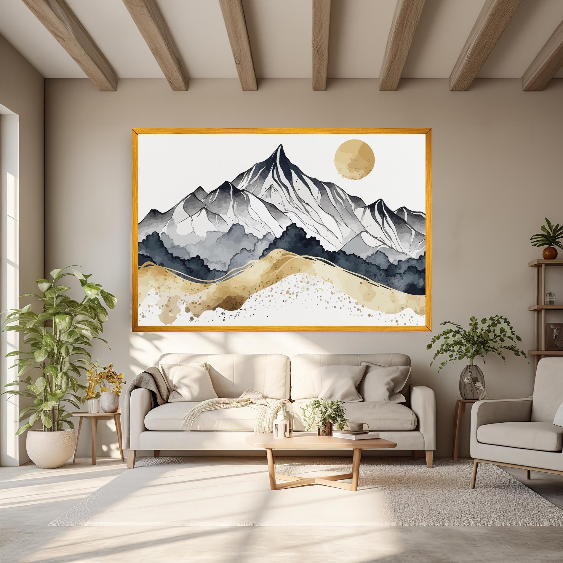 Grey Gold Mountain mockup 6