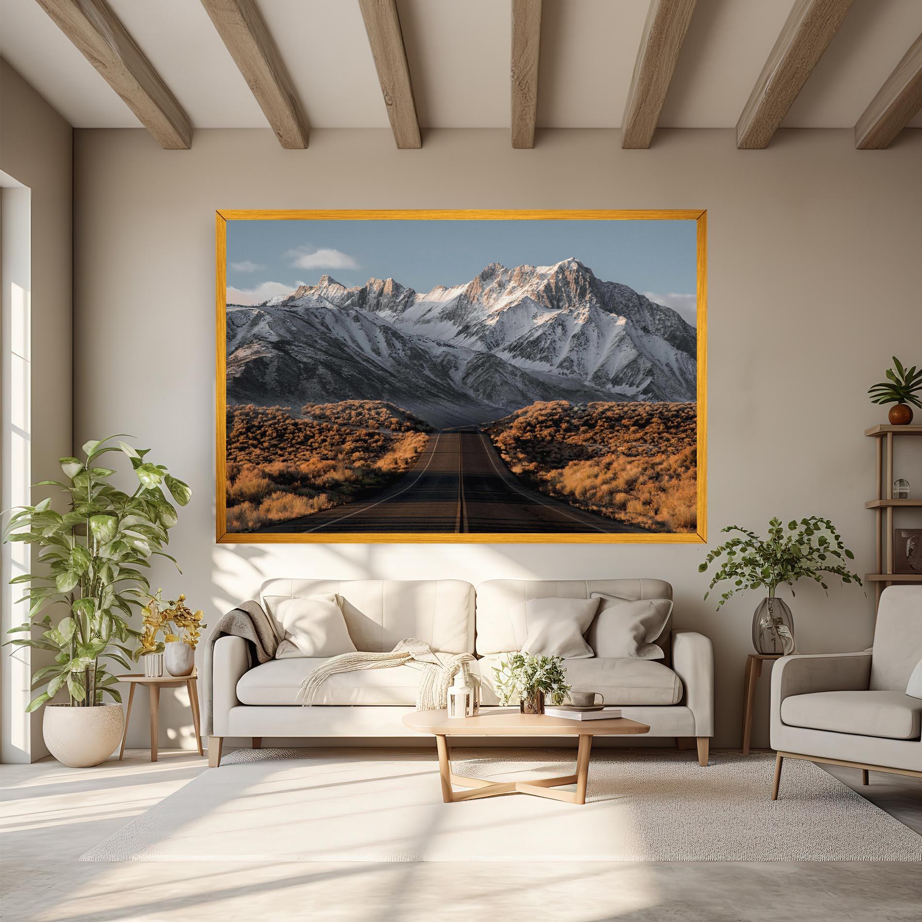 Leinwandbild Nice Mountain Road mockup 6