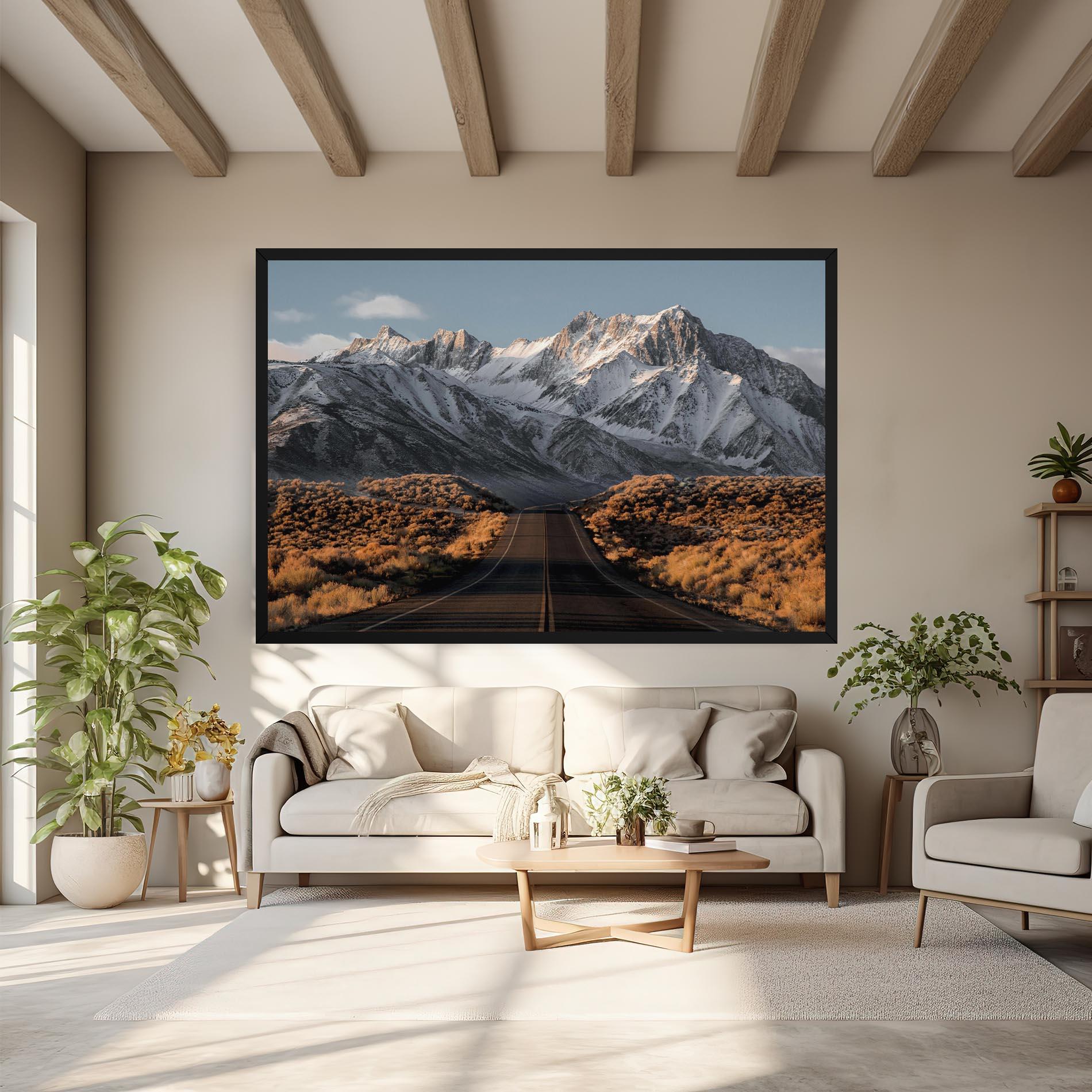 Leinwandbild Nice Mountain Road mockup 6