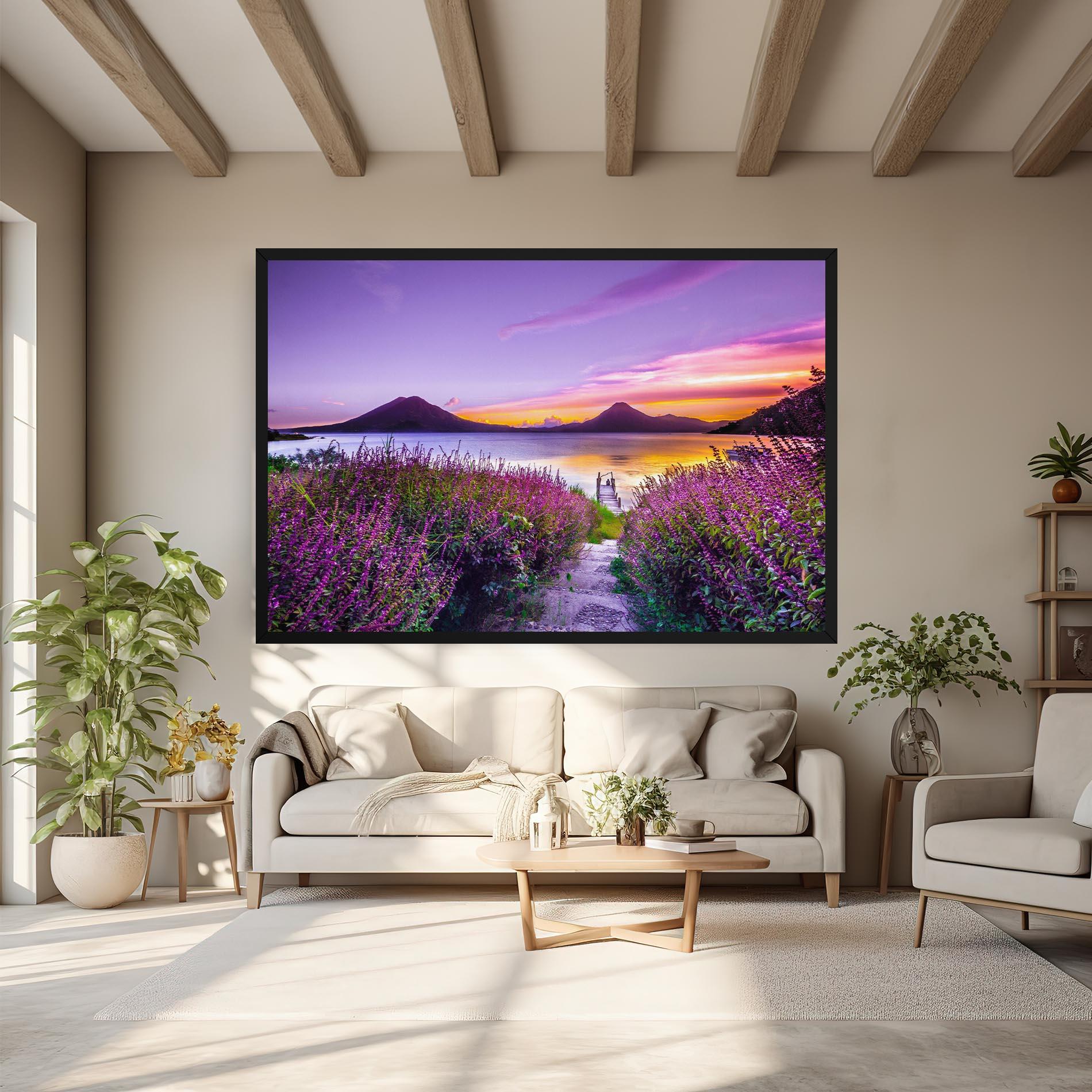 Leinwandbild Purple Lake mockup 6