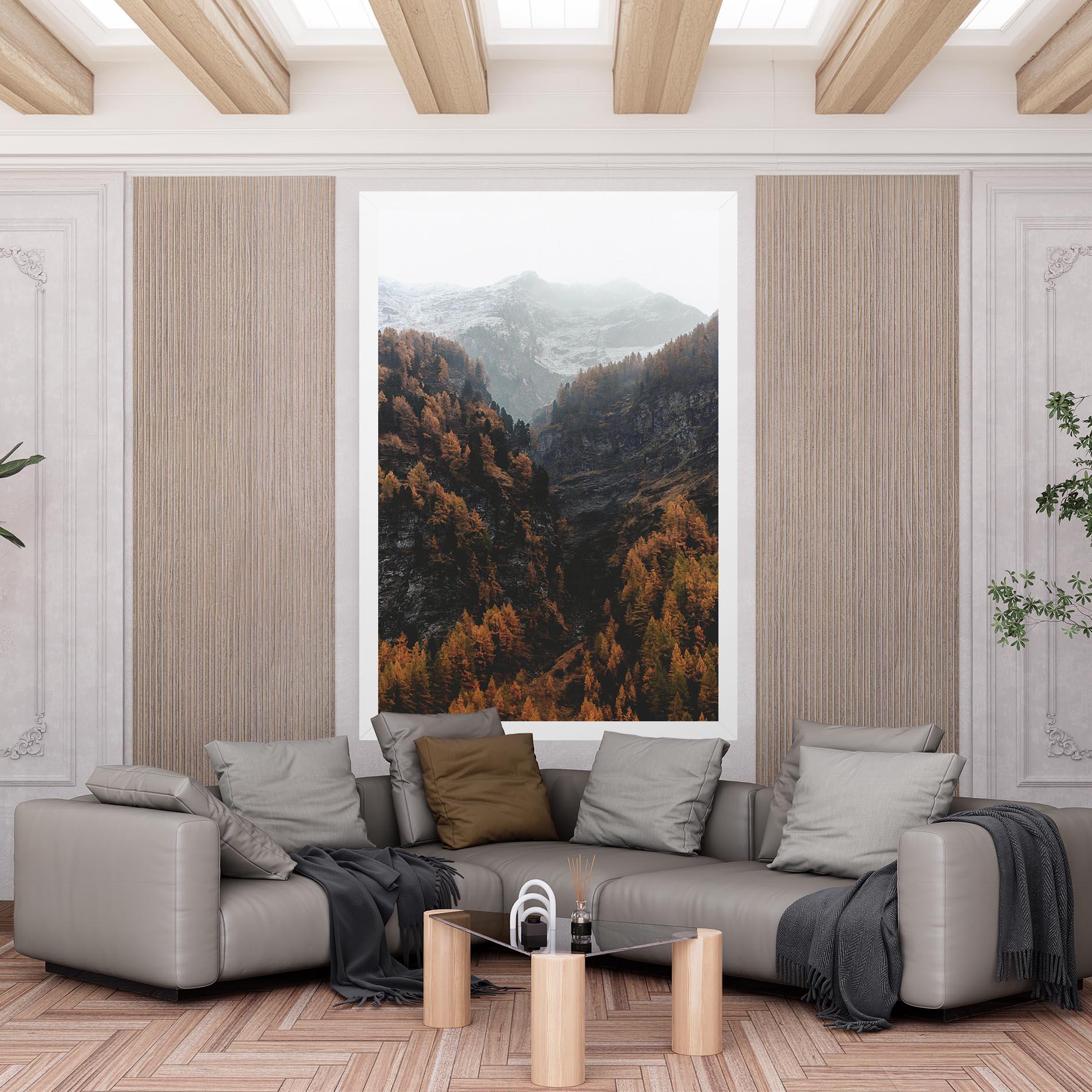 Leinwandbild Autumn Mountain mockup 6