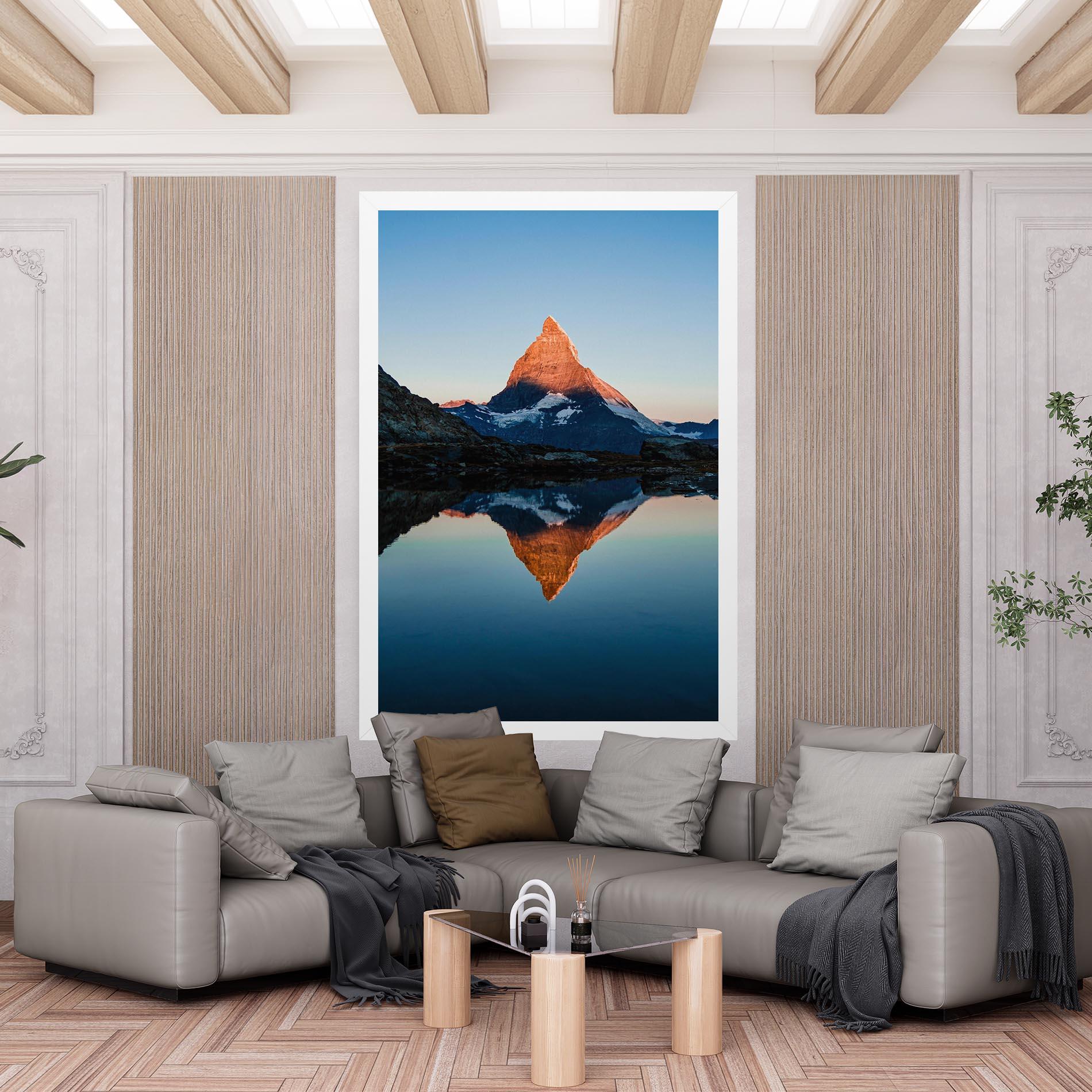 Leinwandbild Mirror Mountain mockup 6