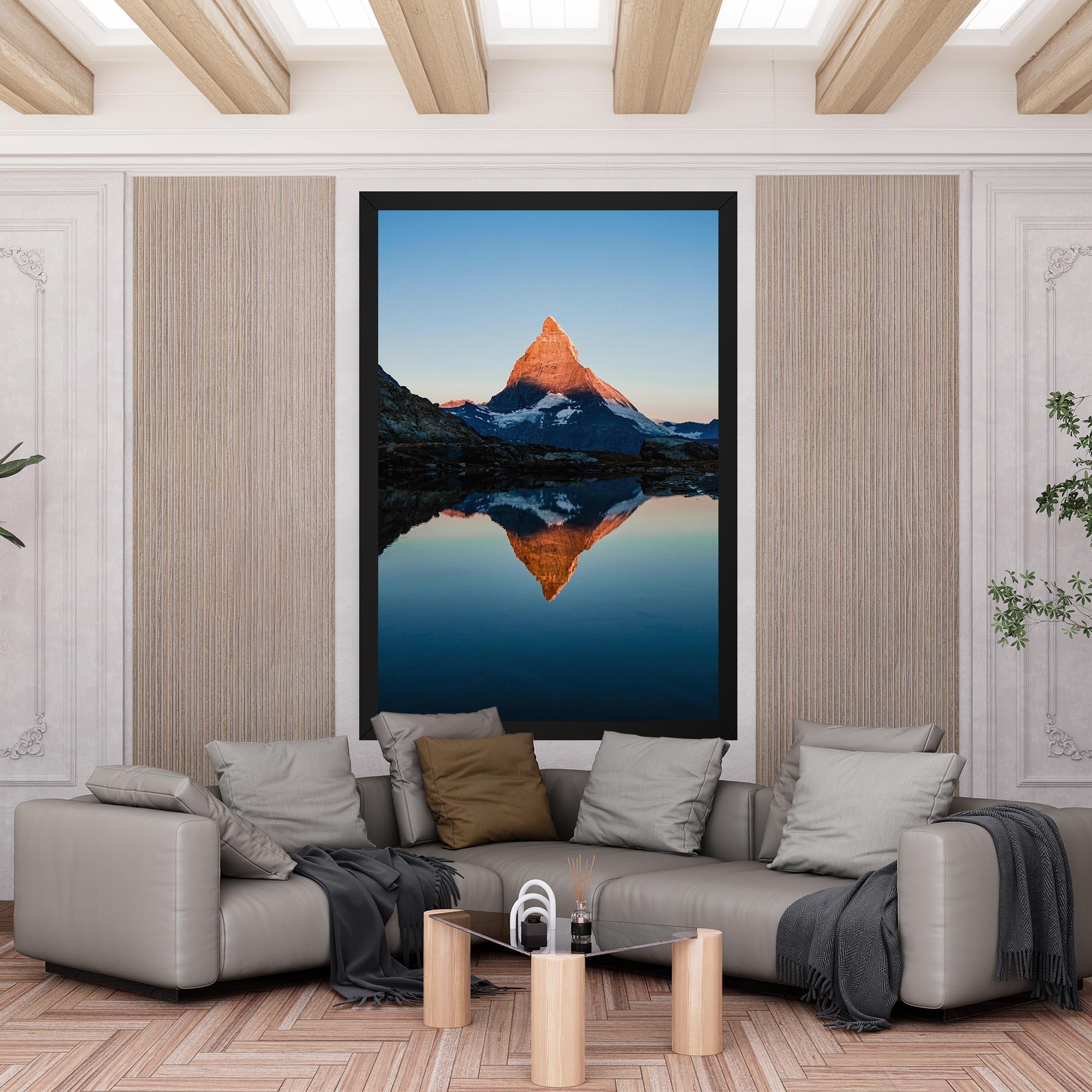 Leinwandbild Mirror Mountain mockup 6