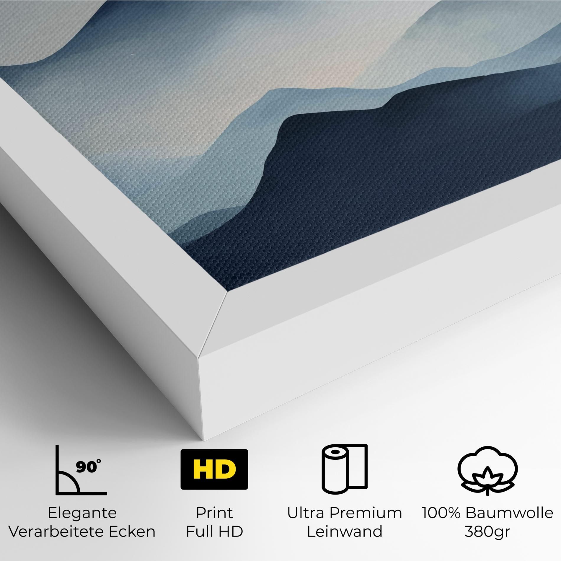 Blue Foggy Mountain mockup 4