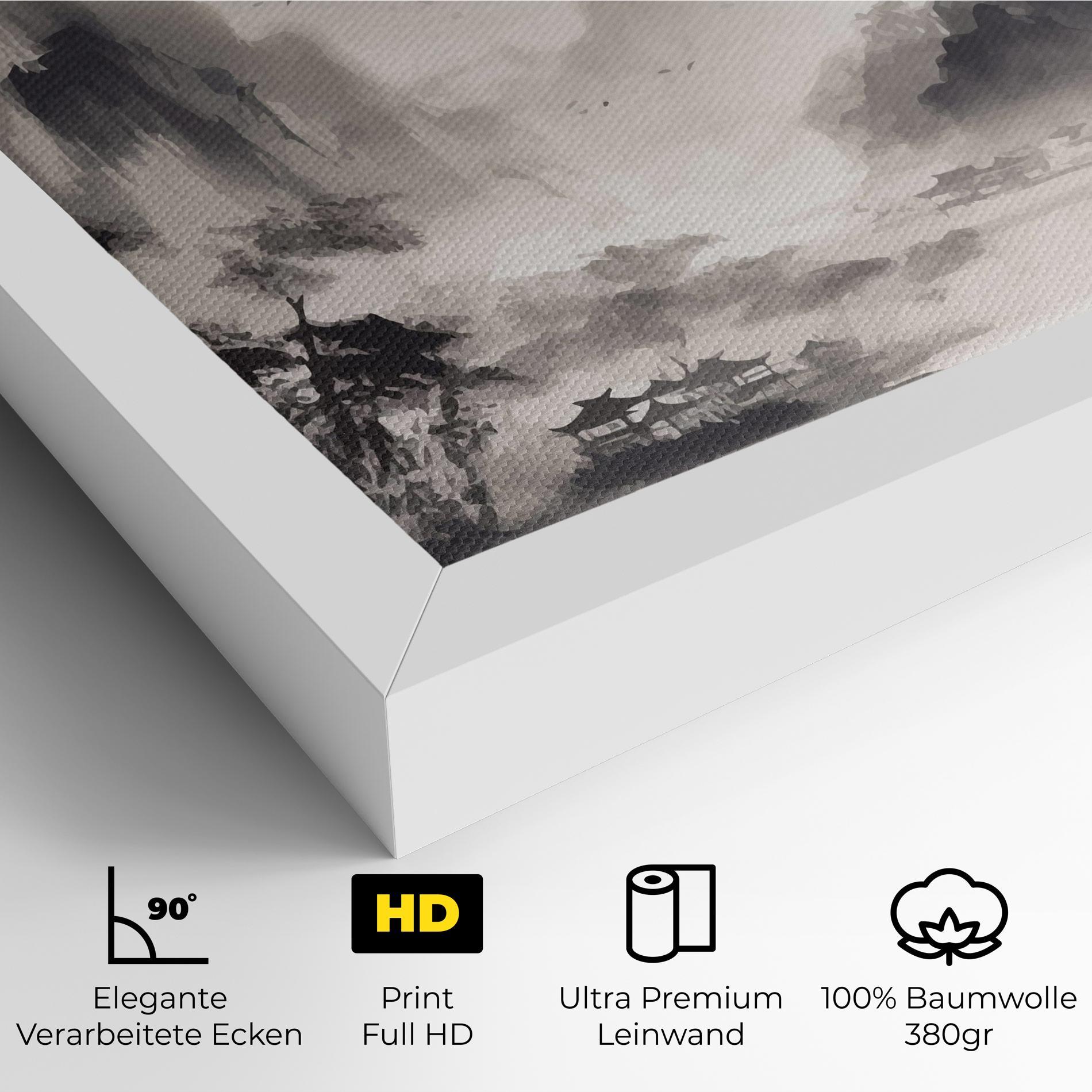 Leinwandbild Far Away Mountain mockup 4