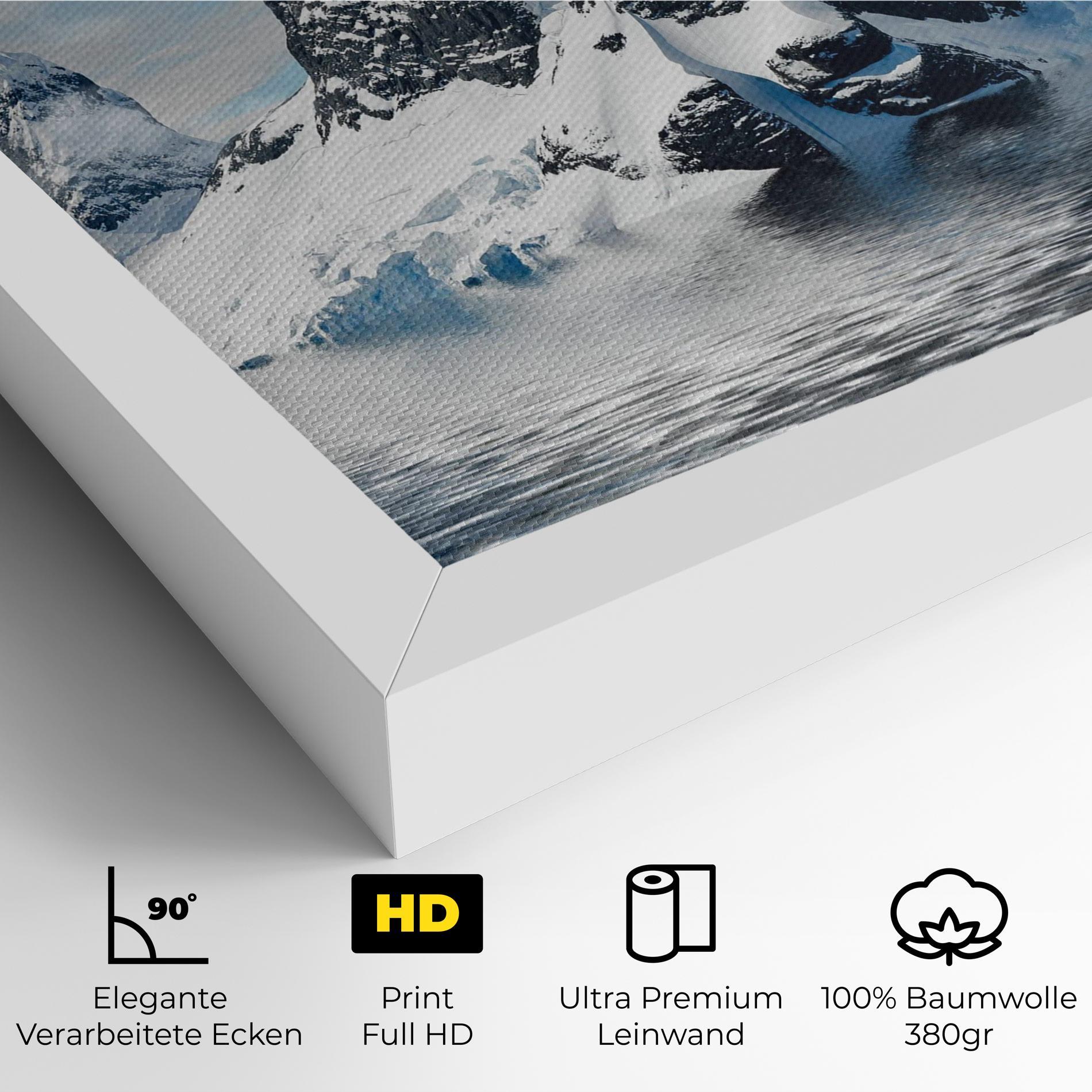 Leinwandbild Glacial Mountains mockup 4