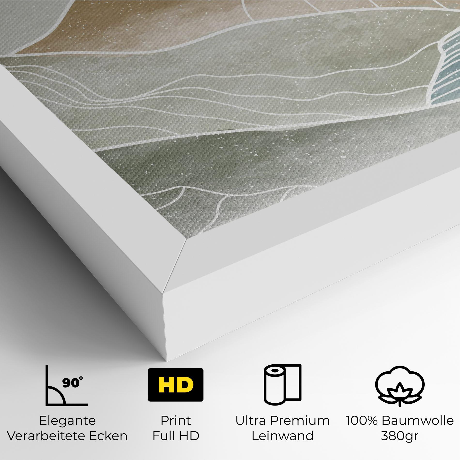 Leinwandbild Minimal Mountain mockup 4