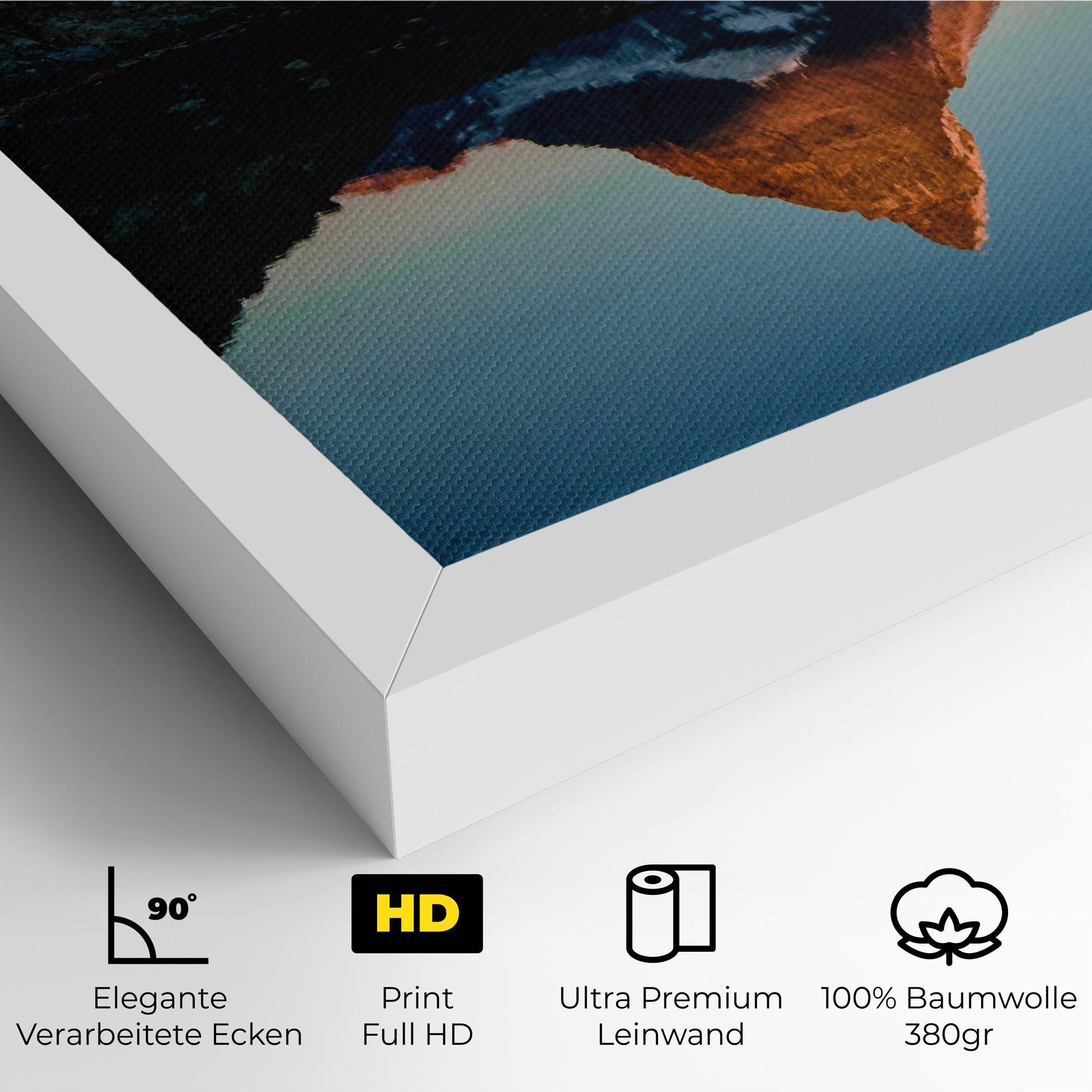 Leinwandbild Mirror Mountain mockup 4