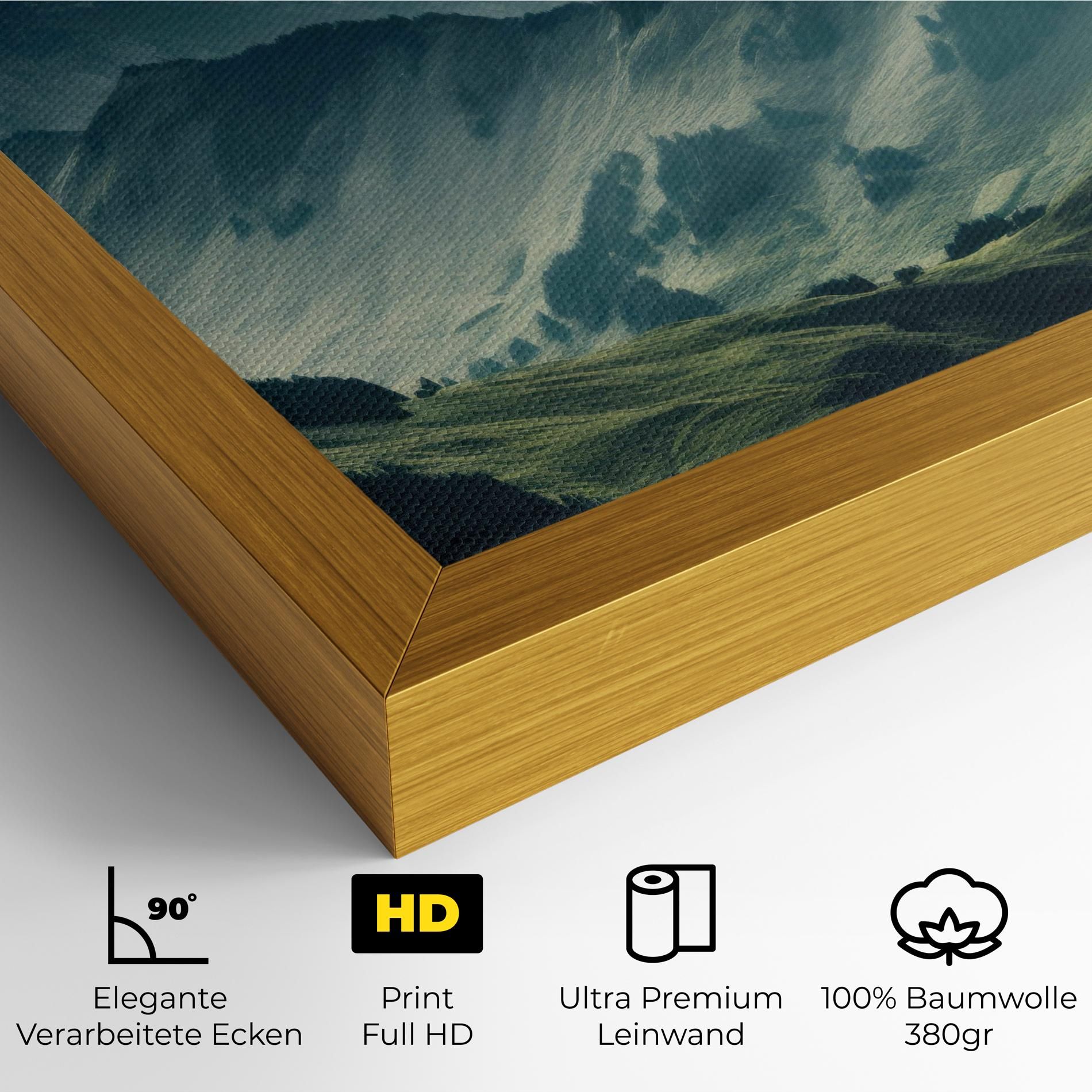 Amazing Foggy Mountain mockup 4