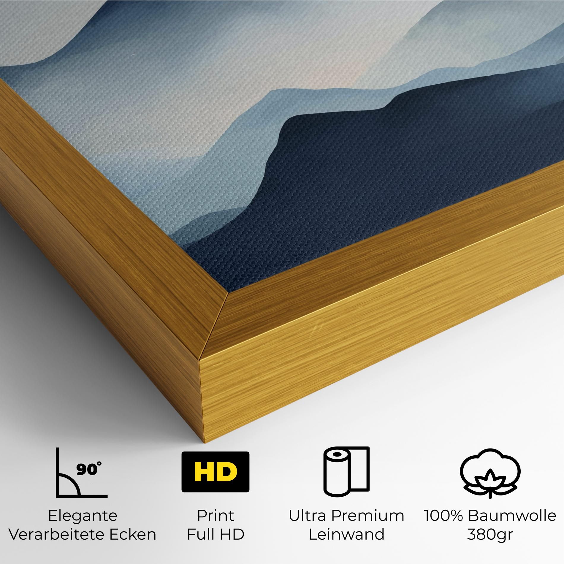 Blue Foggy Mountain mockup 4