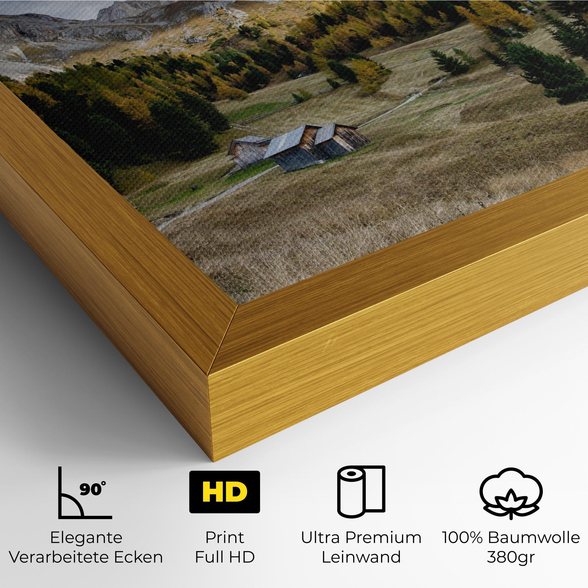 Leinwandbild Cloudy Mountains View mockup 4