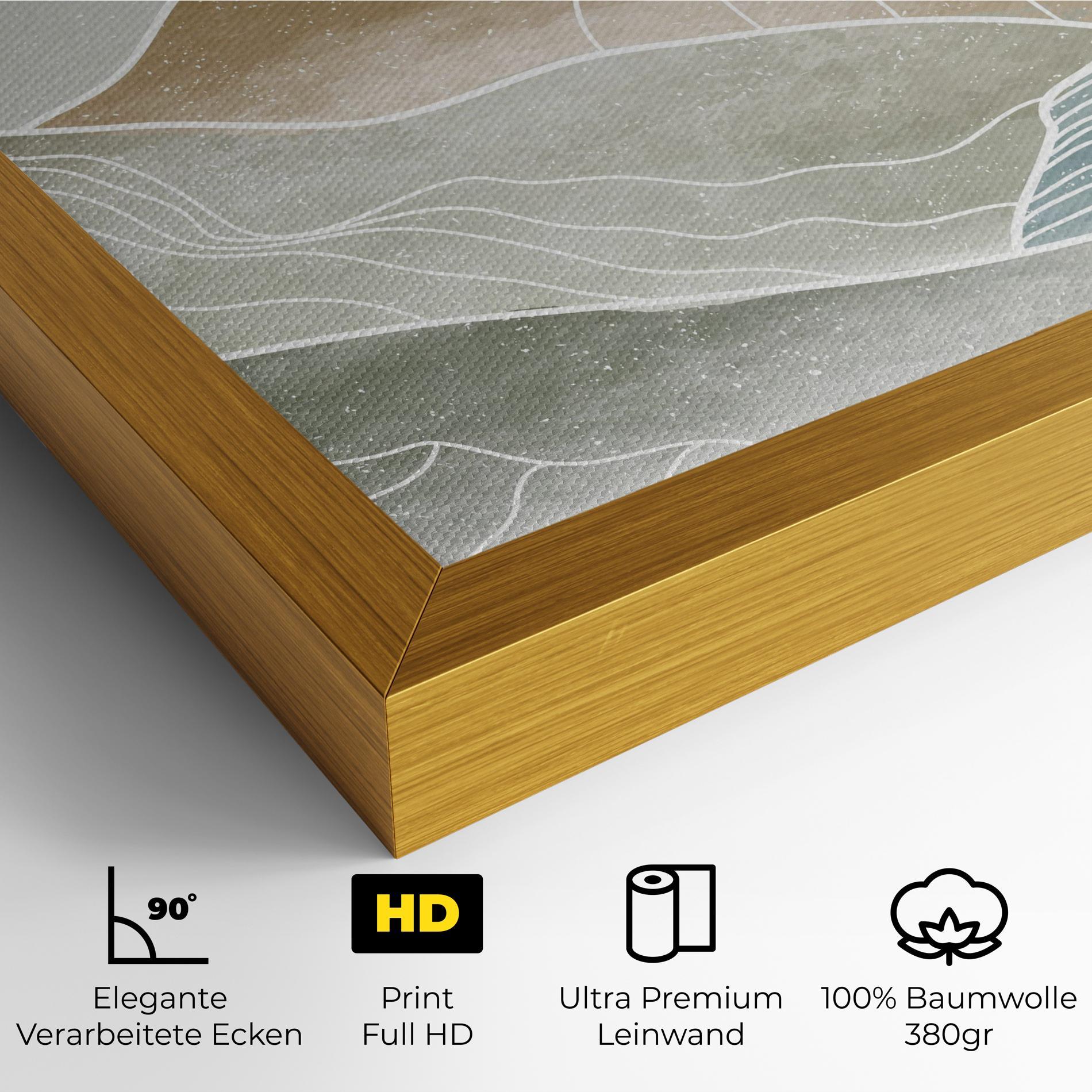 Leinwandbild Minimal Mountain mockup 4