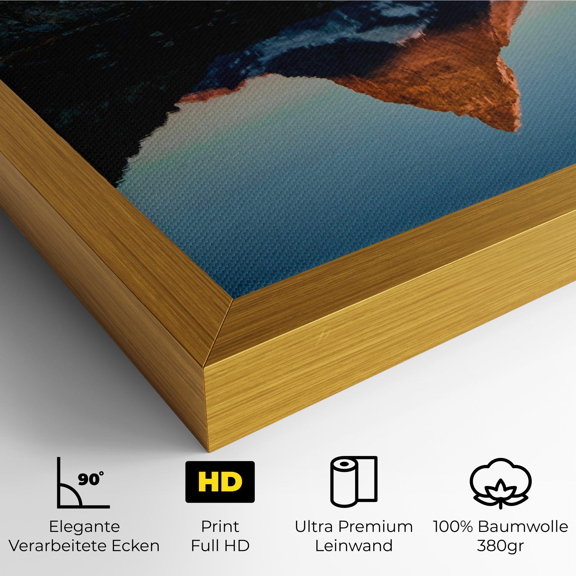 Leinwandbild Mirror Mountain mockup 4