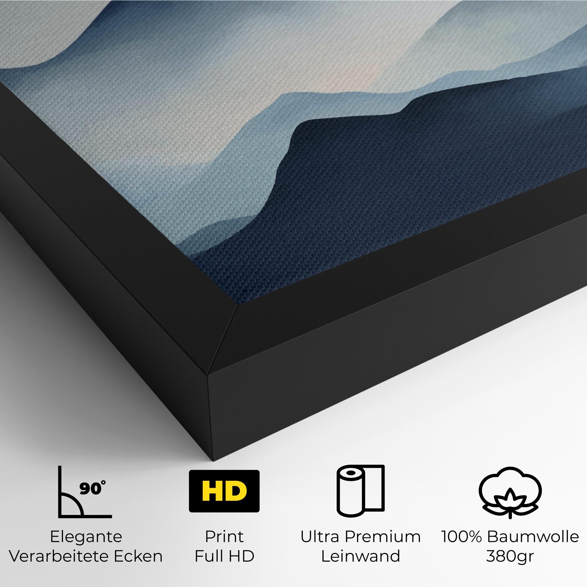 Blue Foggy Mountain mockup 4