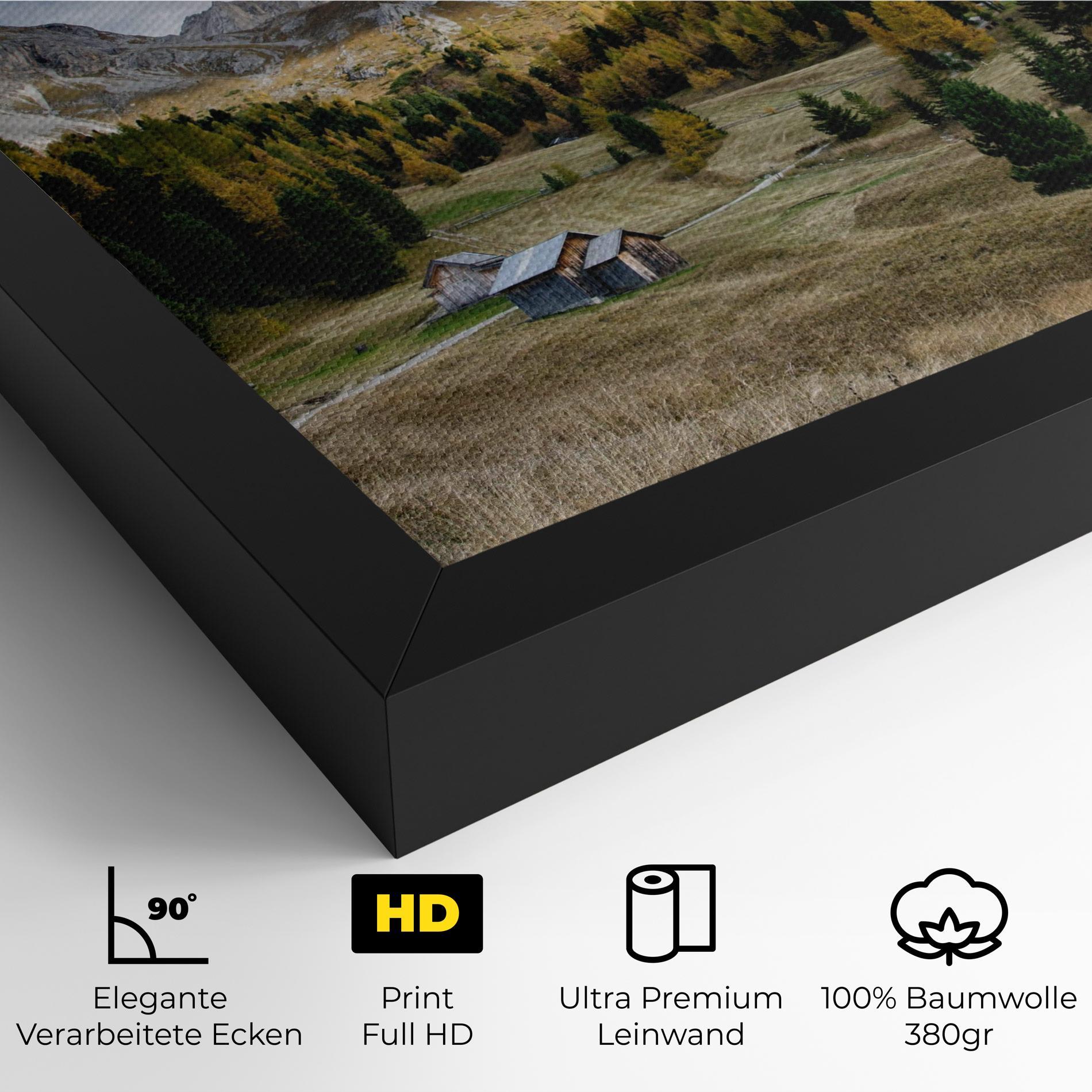 Leinwandbild Cloudy Mountains View mockup 4