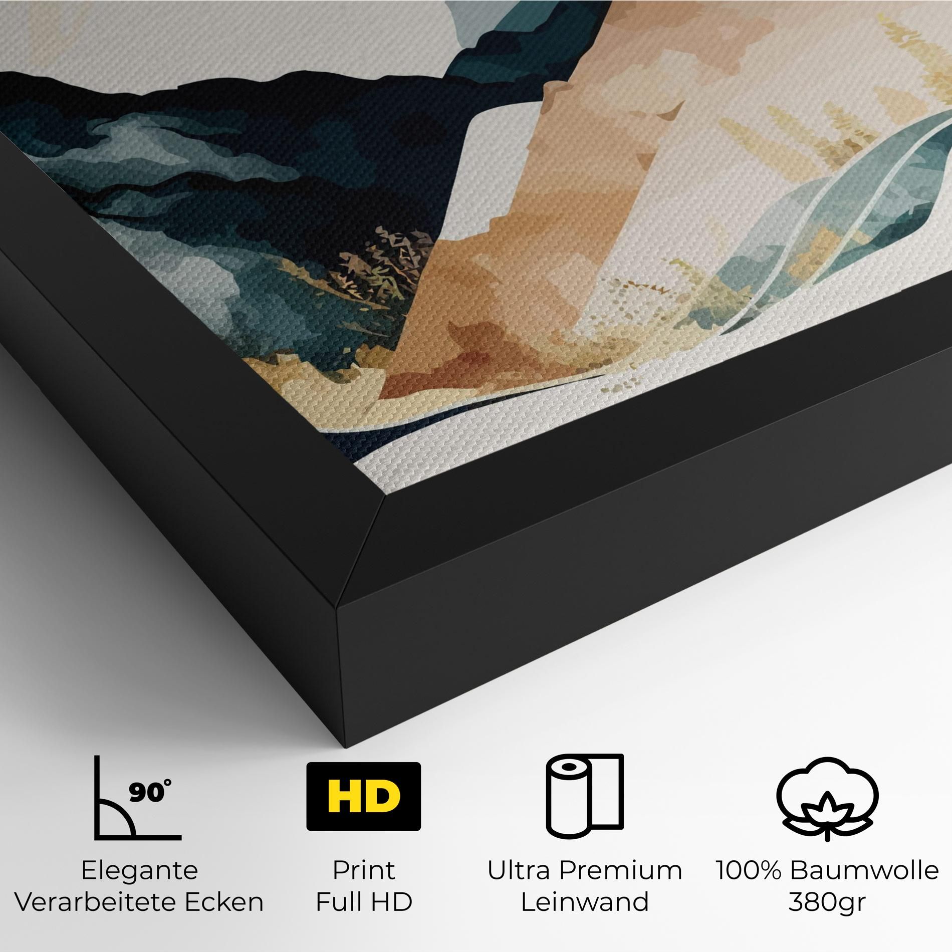 Gold Green Mountain mockup 4