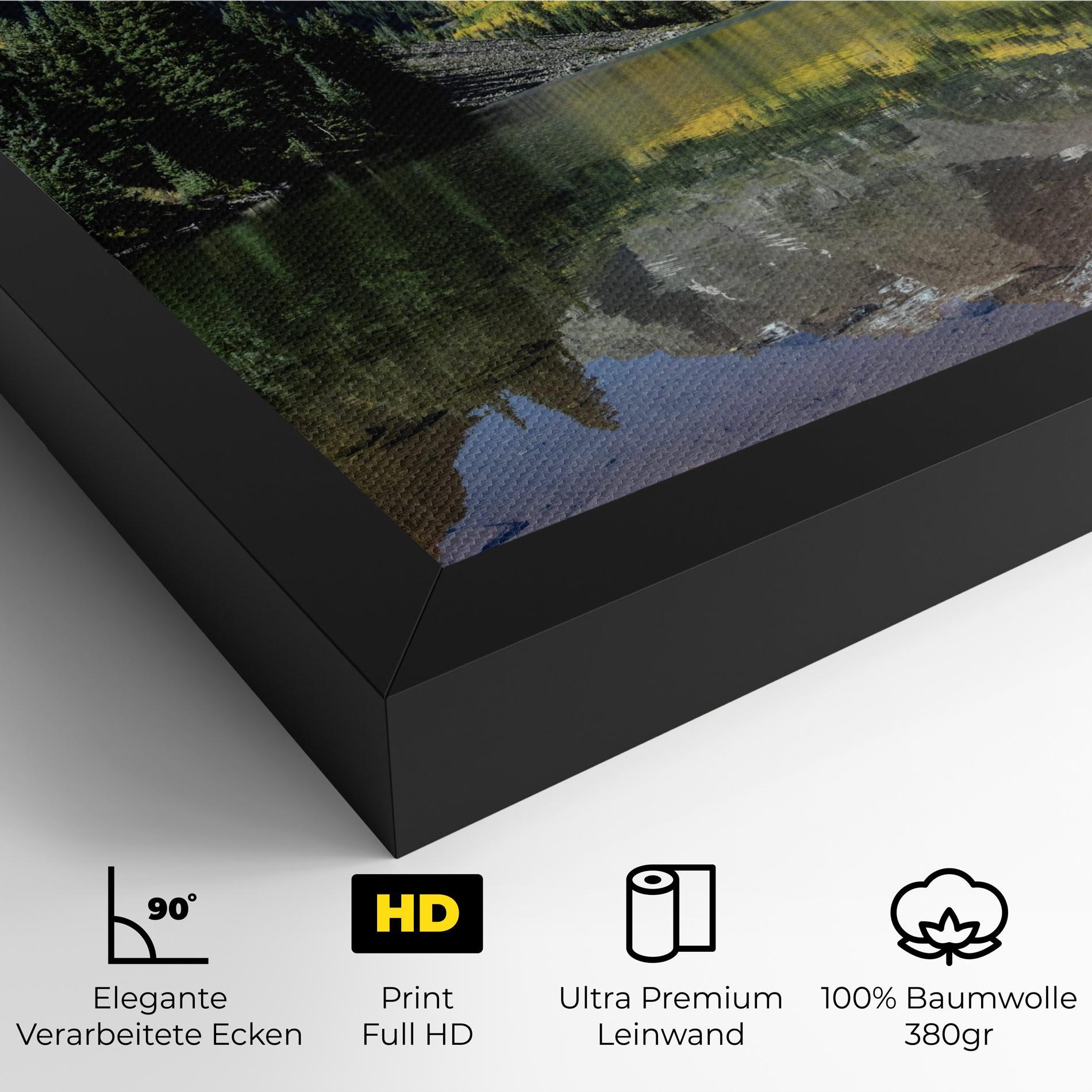 Leinwandbild Lake Green Mountain mockup 4