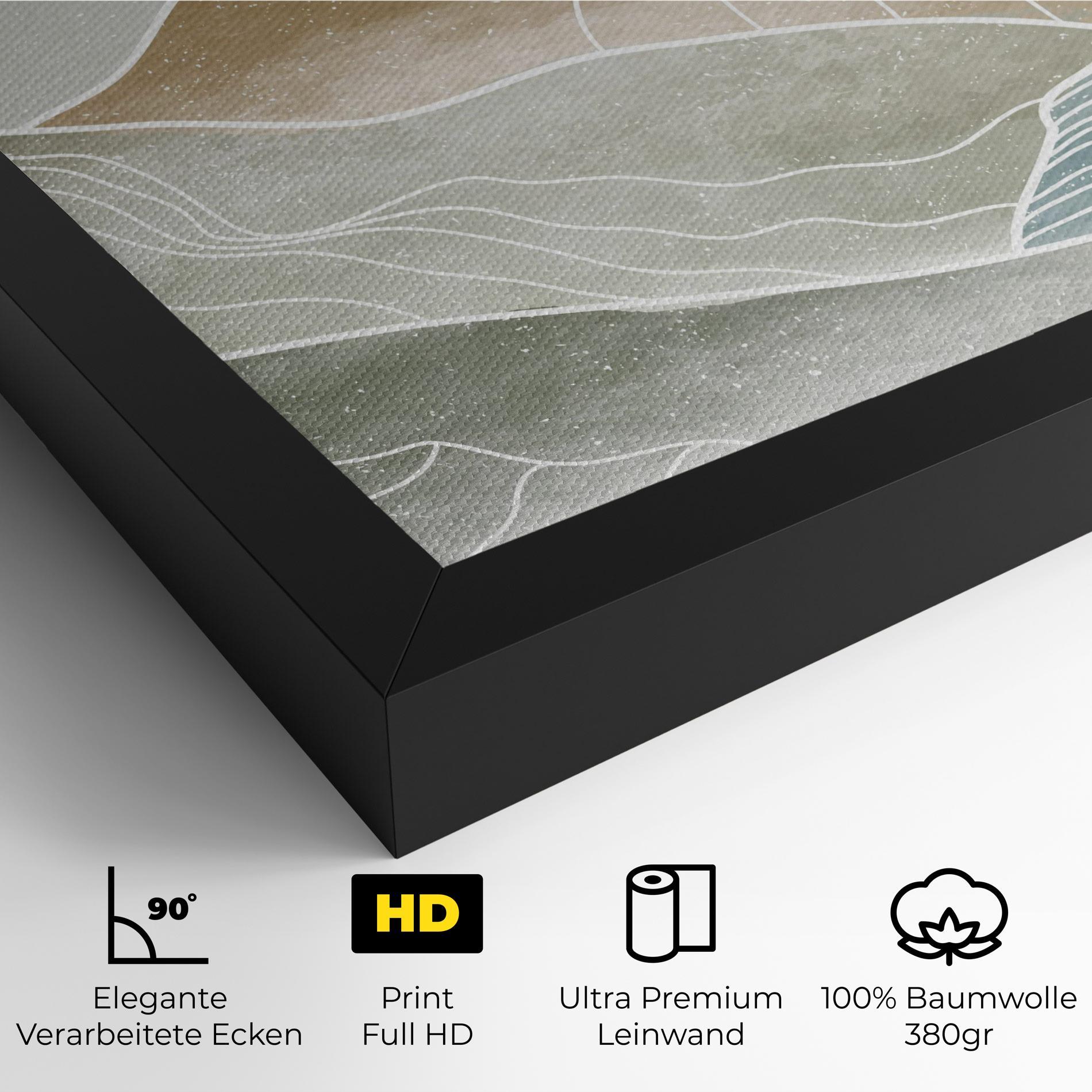 Leinwandbild Minimal Mountain mockup 4