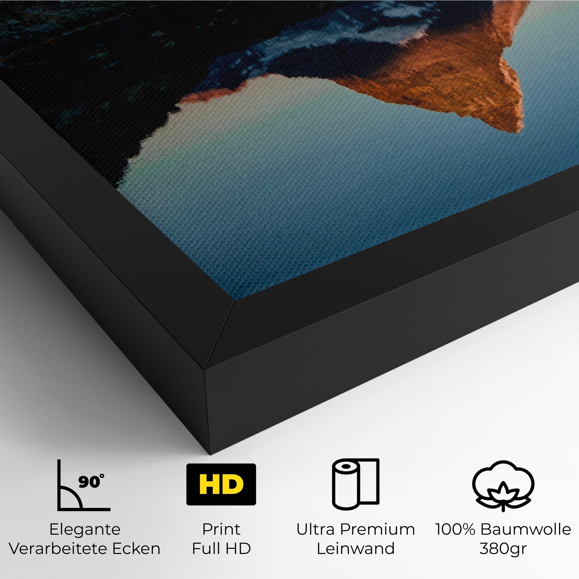 Leinwandbild Mirror Mountain mockup 4