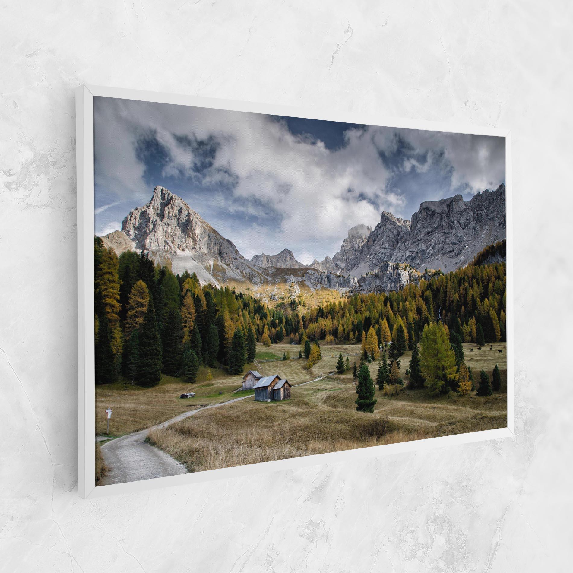 Leinwandbild Cloudy Mountains View mockup 1