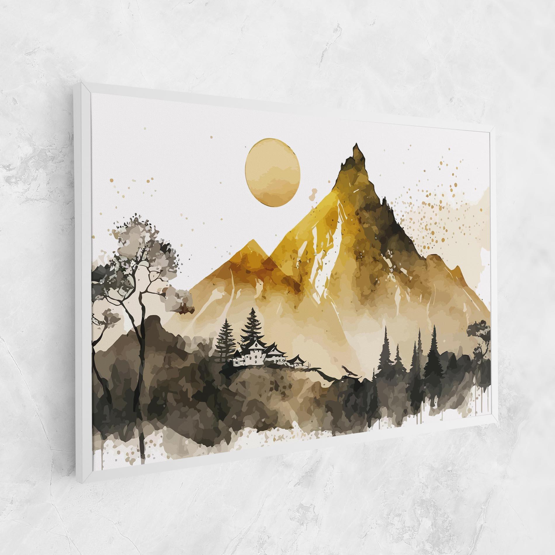 Leinwandbild Gold Mountain Art mockup 1