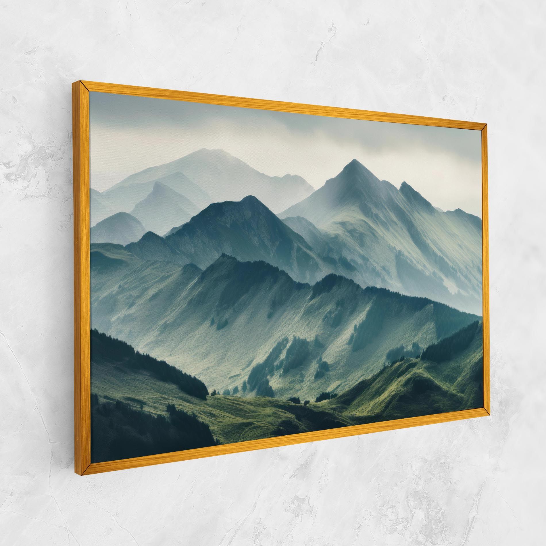 Amazing Foggy Mountain mockup 1