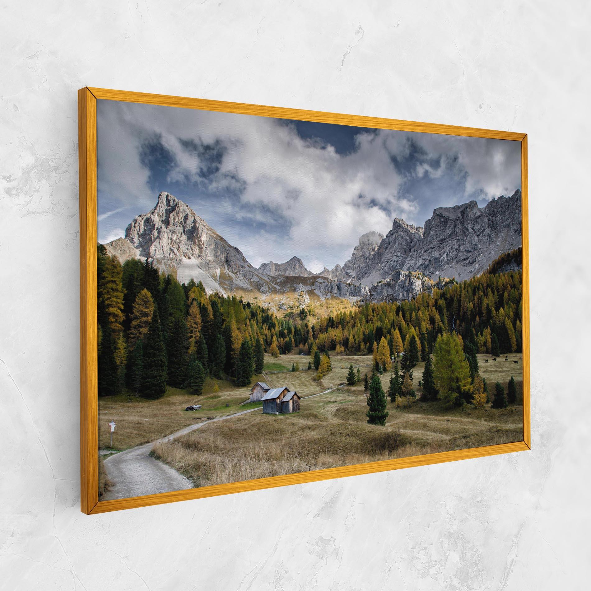 Leinwandbild Cloudy Mountains View mockup 1
