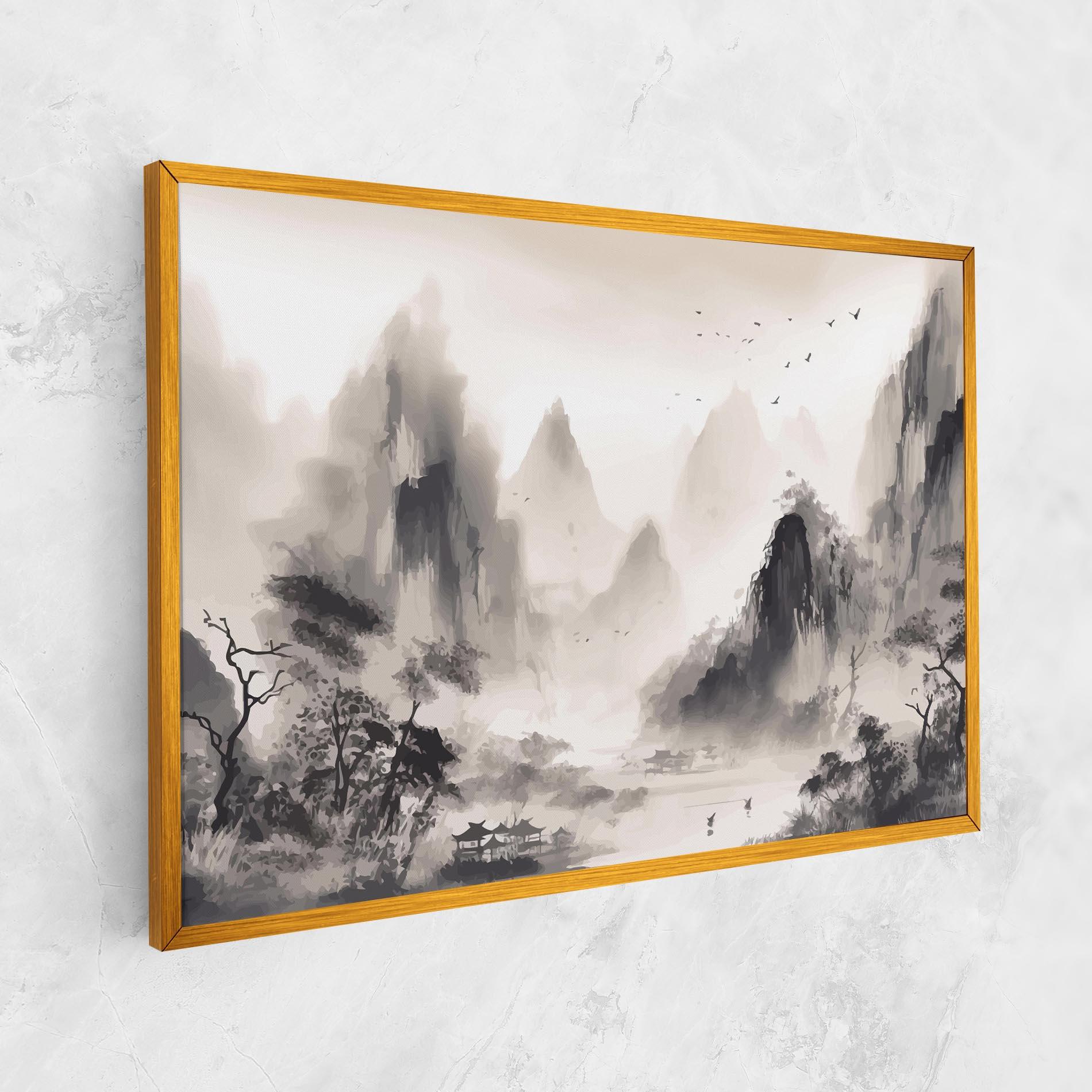 Leinwandbild Far Away Mountain mockup 1