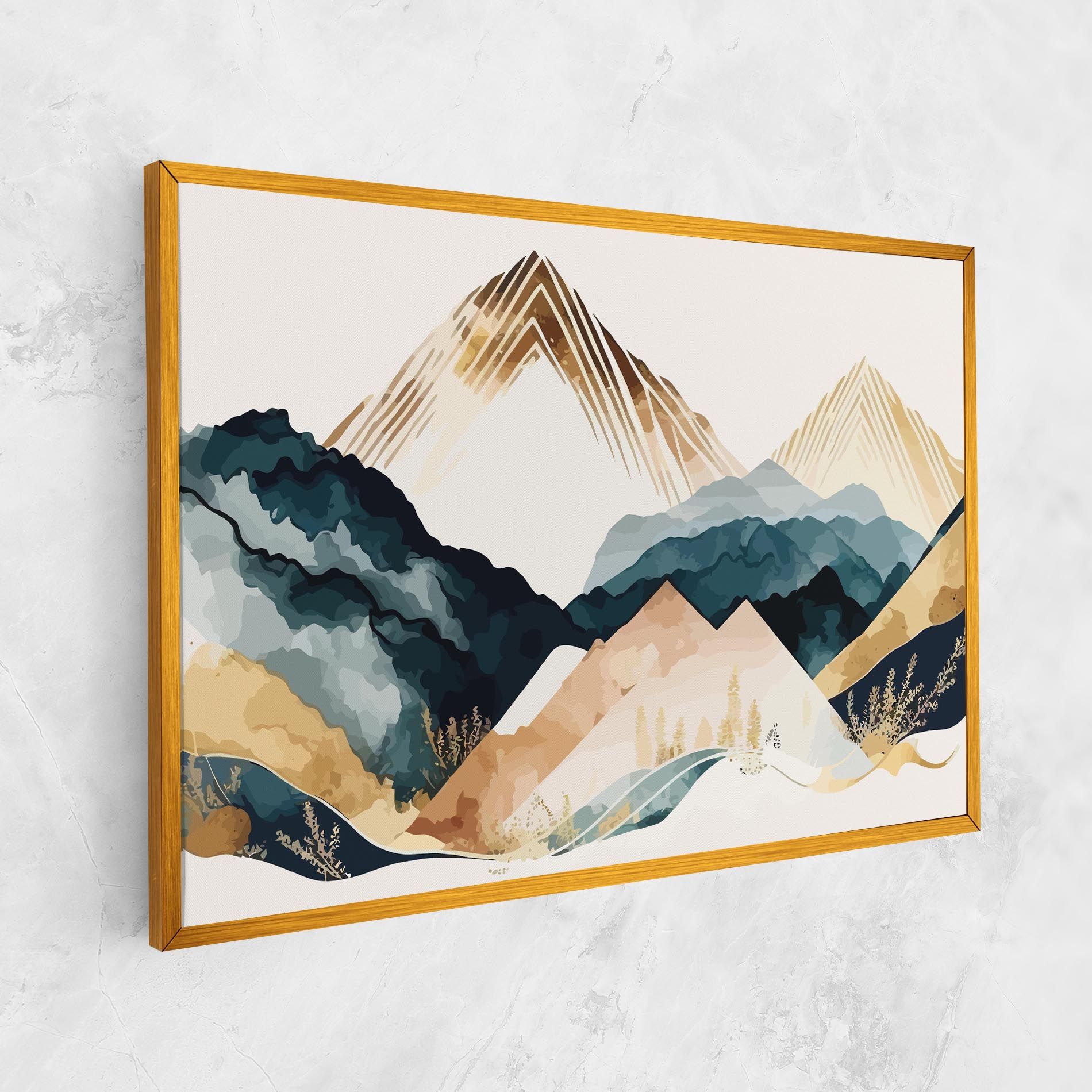 Gold Green Mountain mockup 1