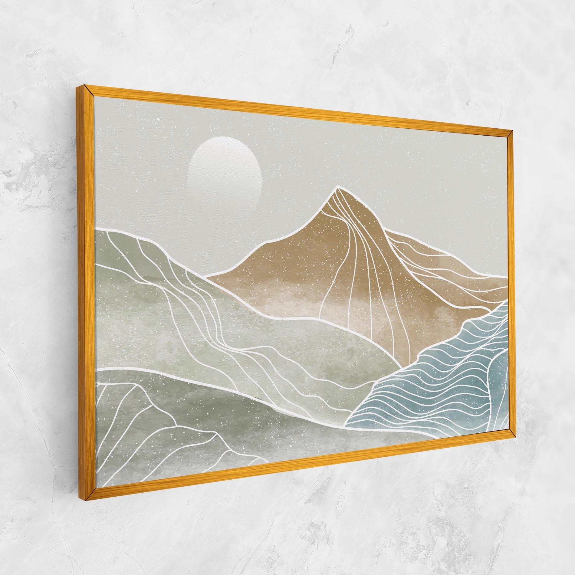 Leinwandbild Minimal Mountain mockup 1
