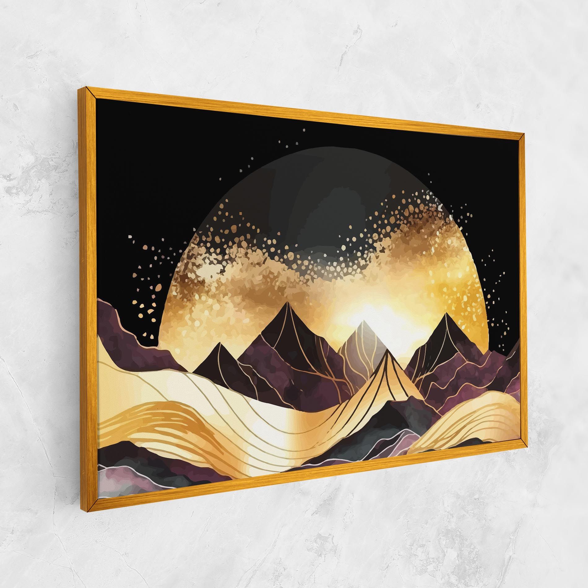 Purple Gold Mountain mockup 1