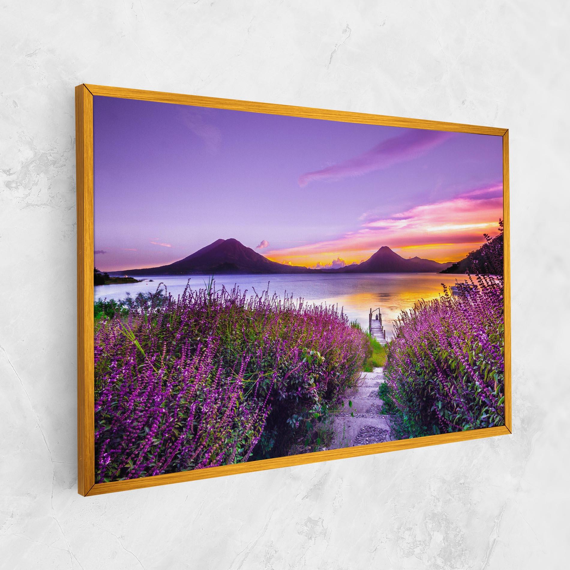 Leinwandbild Purple Lake mockup 1