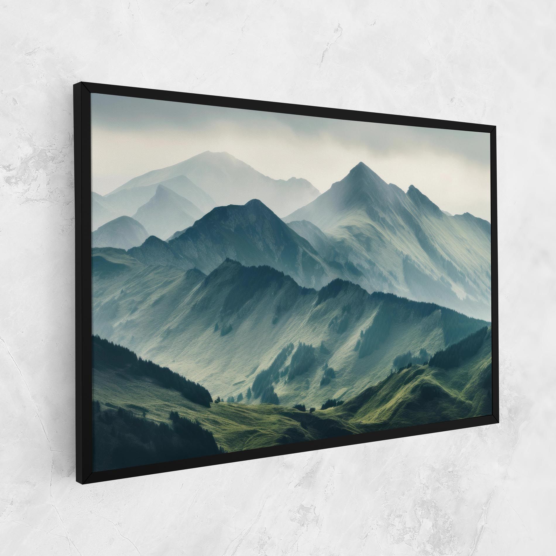 Amazing Foggy Mountain mockup 1