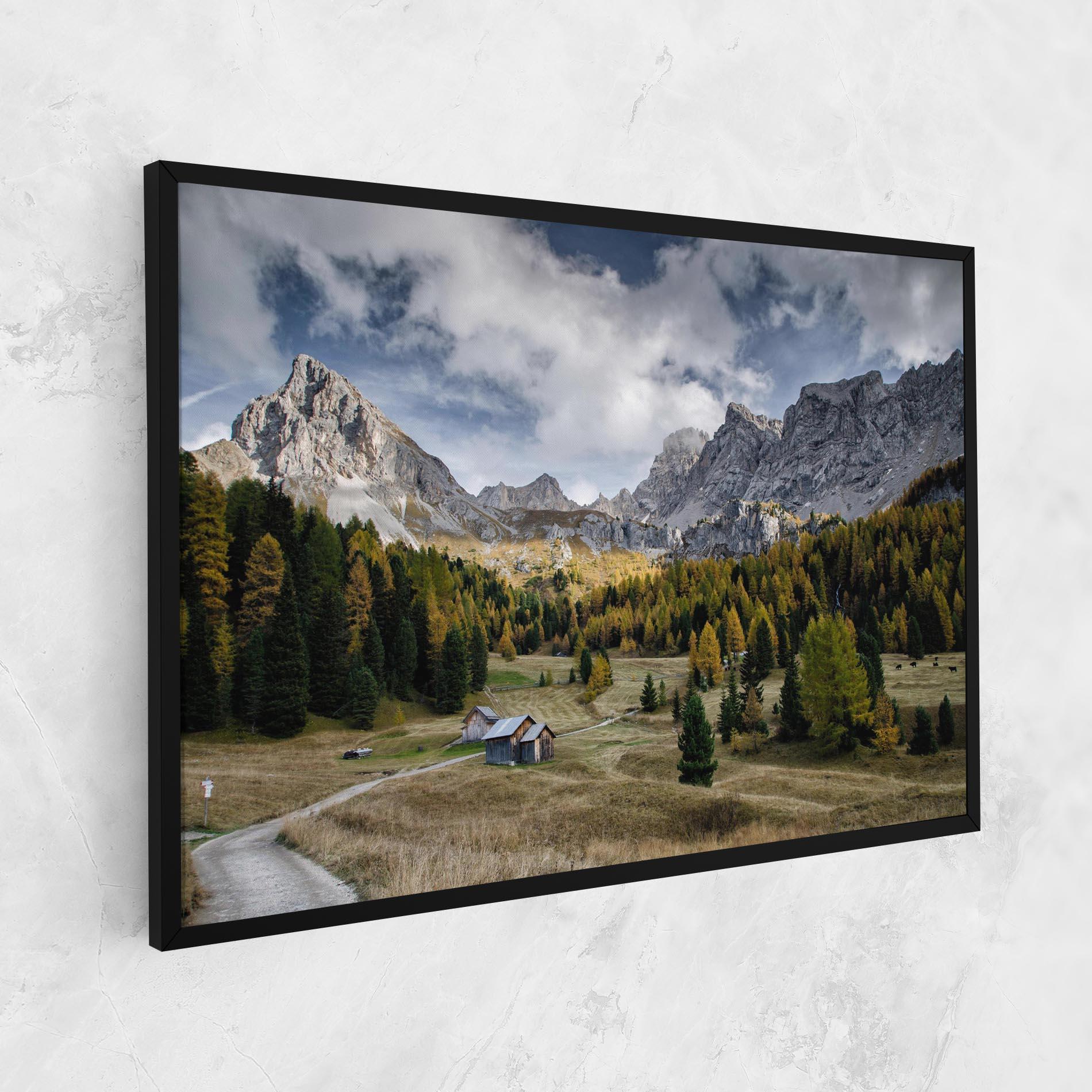 Leinwandbild Cloudy Mountains View mockup 1