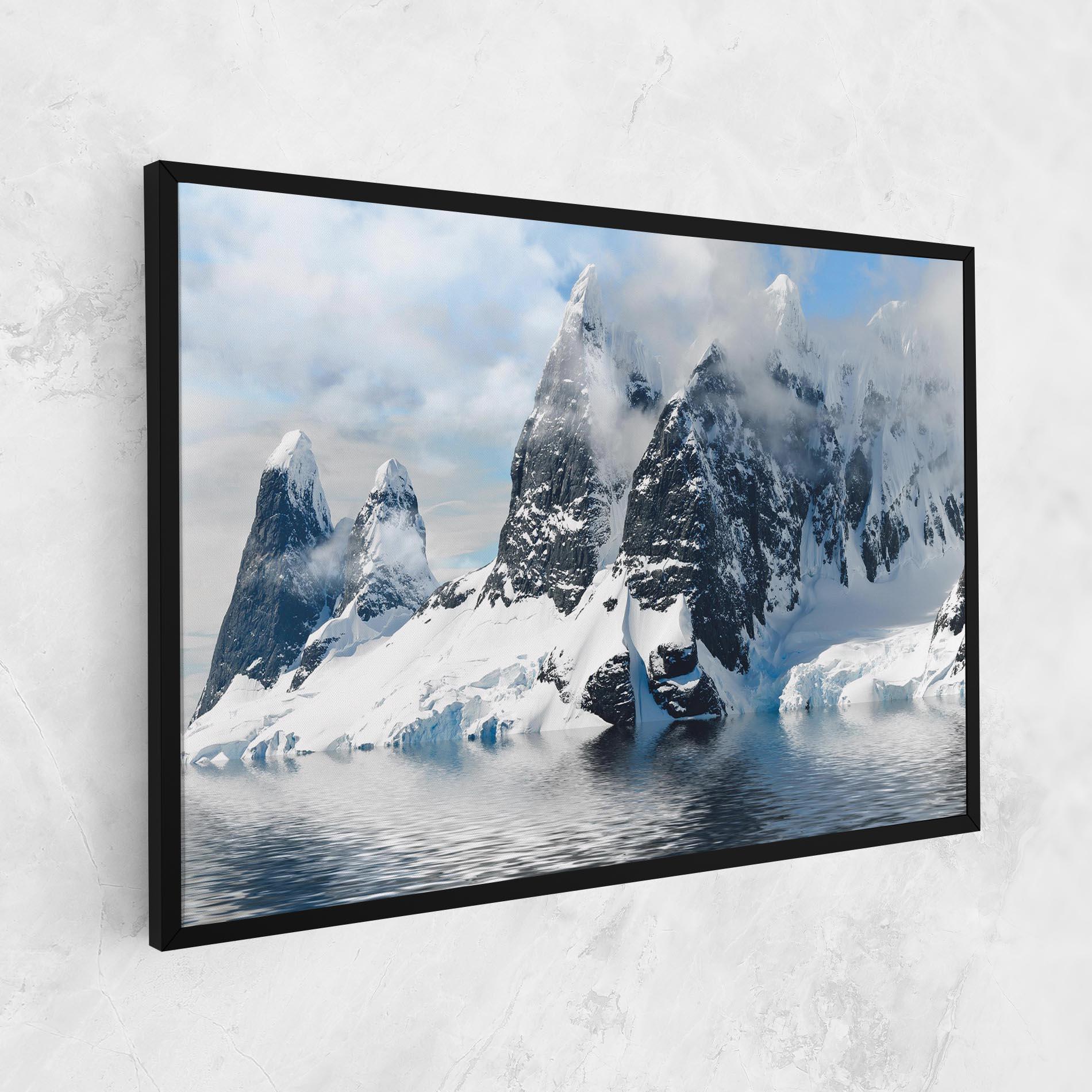 Leinwandbild Glacial Mountains mockup 1