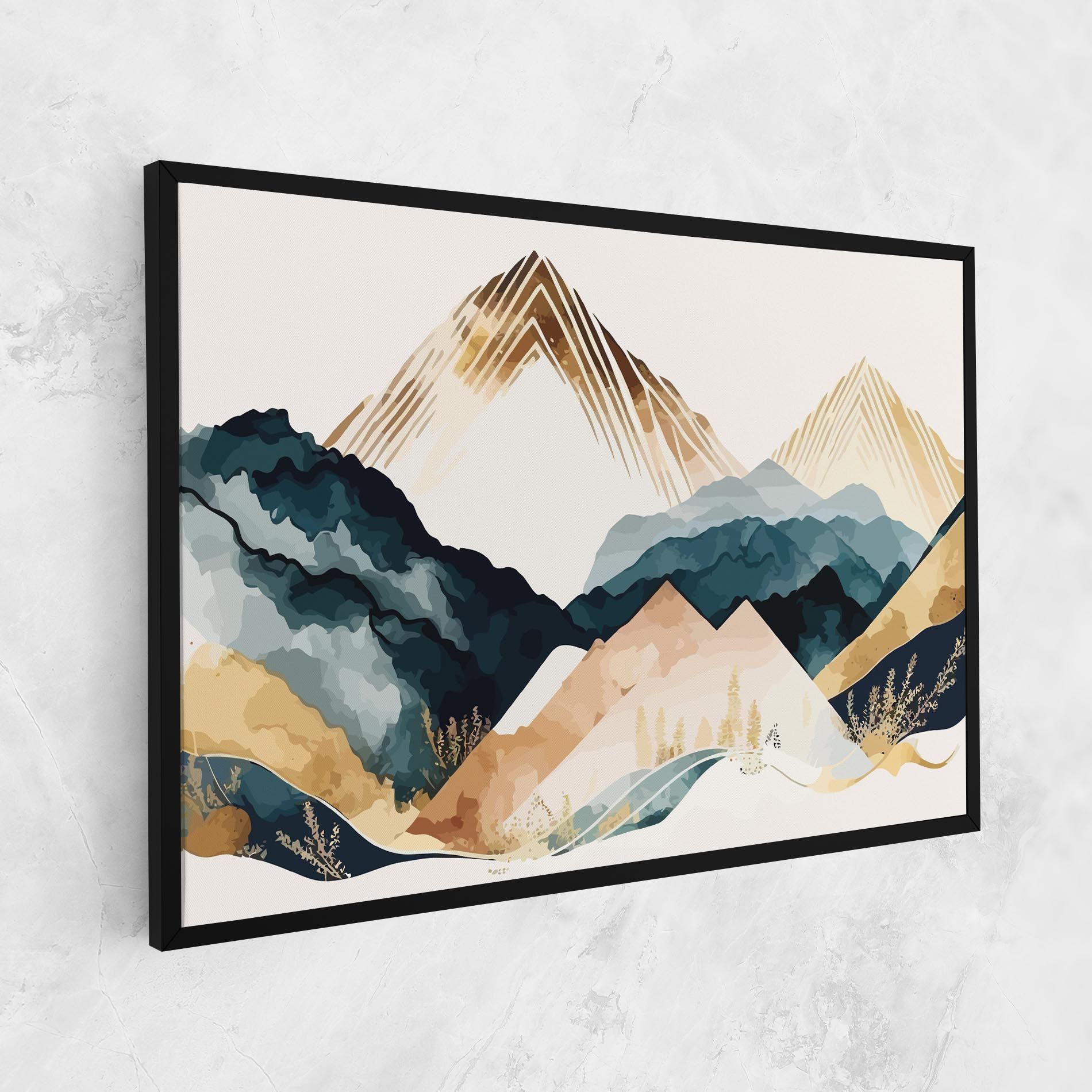 Gold Green Mountain mockup 1