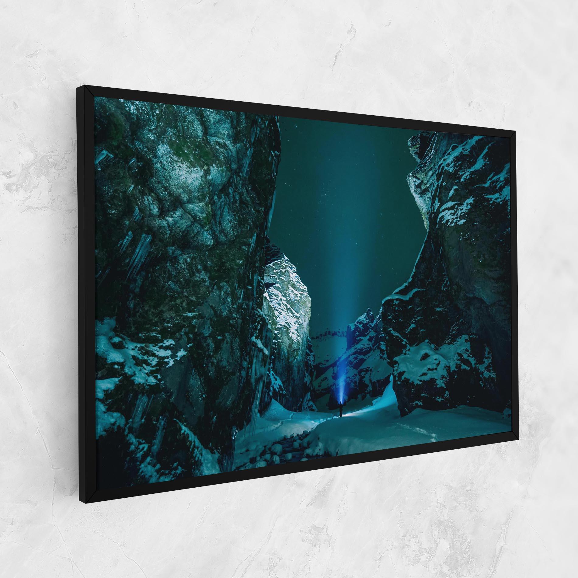 Leinwandbild Green Light Mountain mockup 1