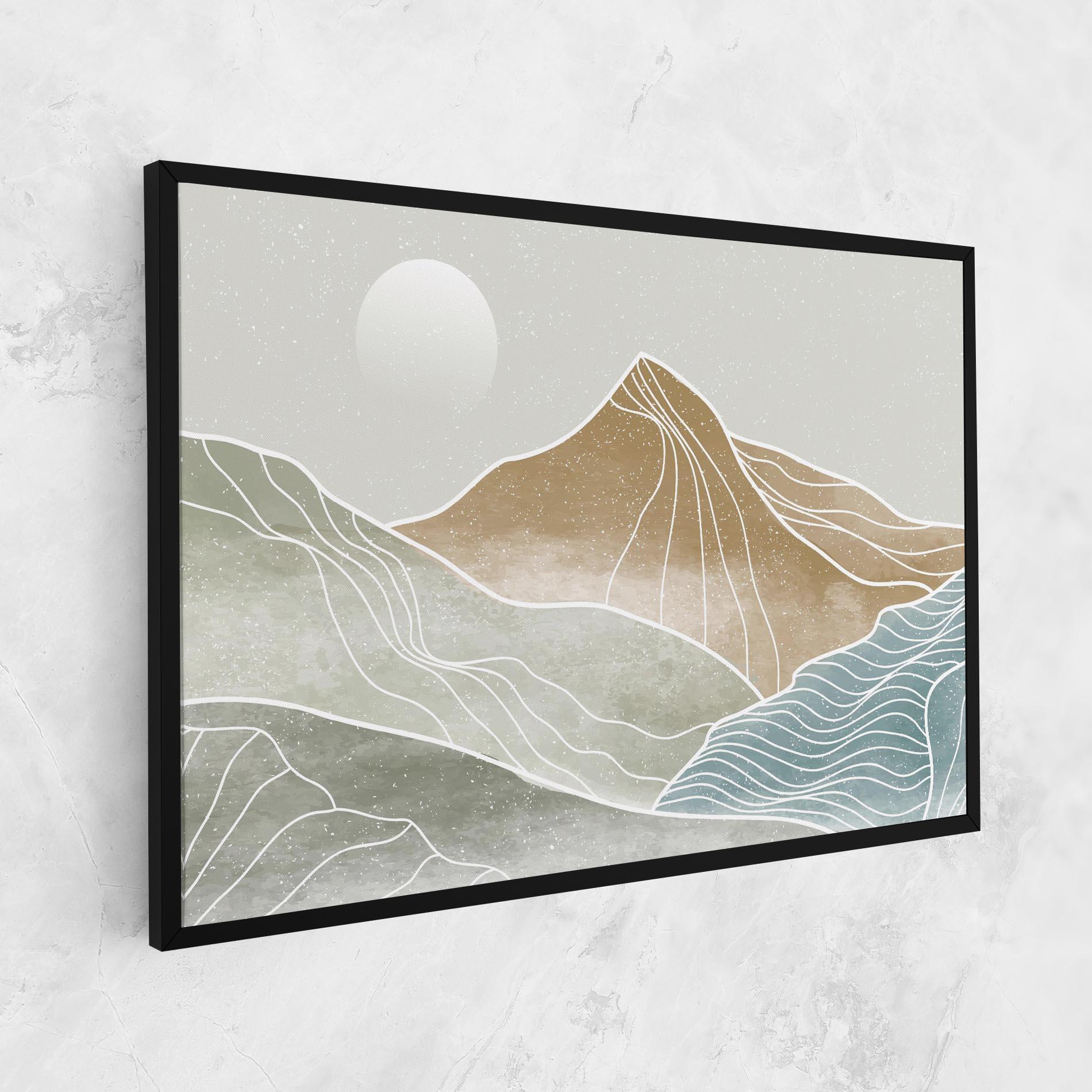 Leinwandbild Minimal Mountain mockup 1
