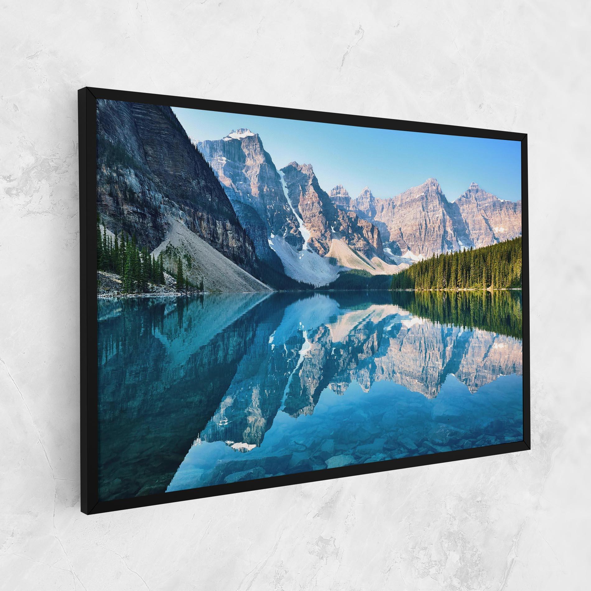 Leinwandbild Mountain Crystal Lake mockup 1