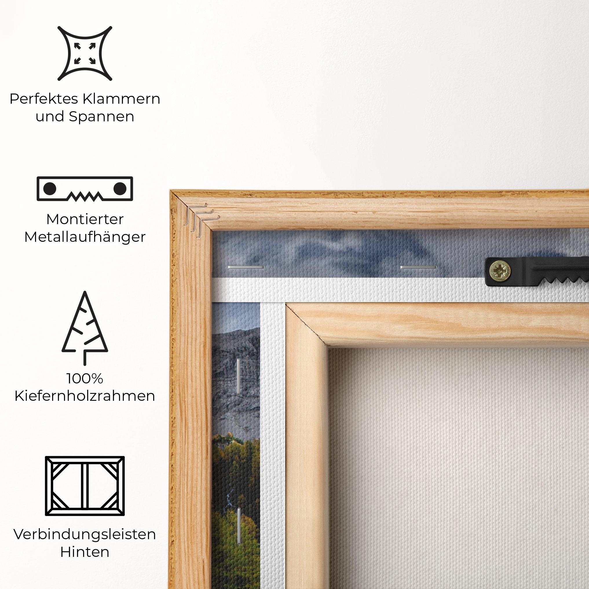 Leinwandbild Cloudy Mountains View mockup 5